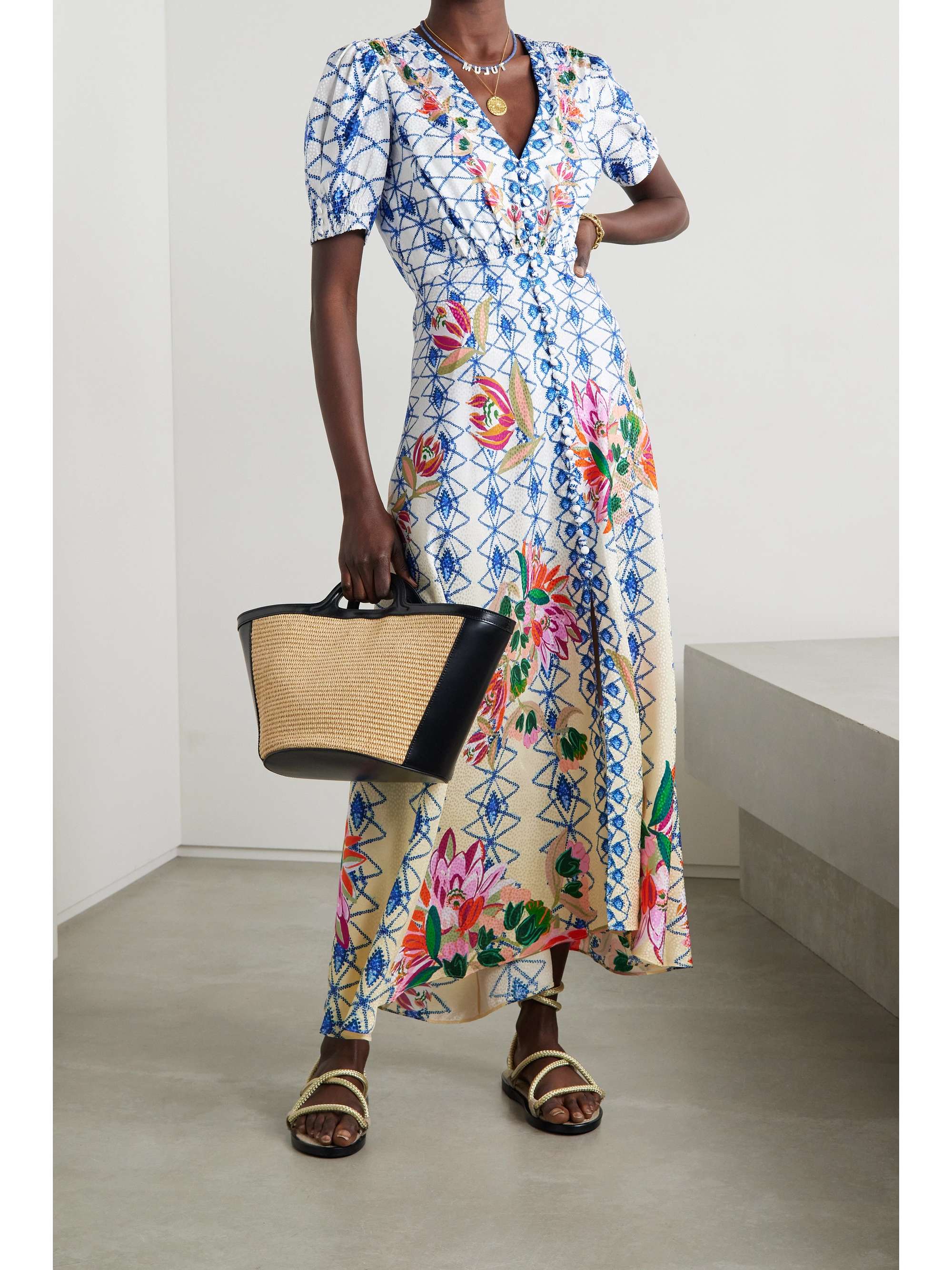 saloni patchwork dress