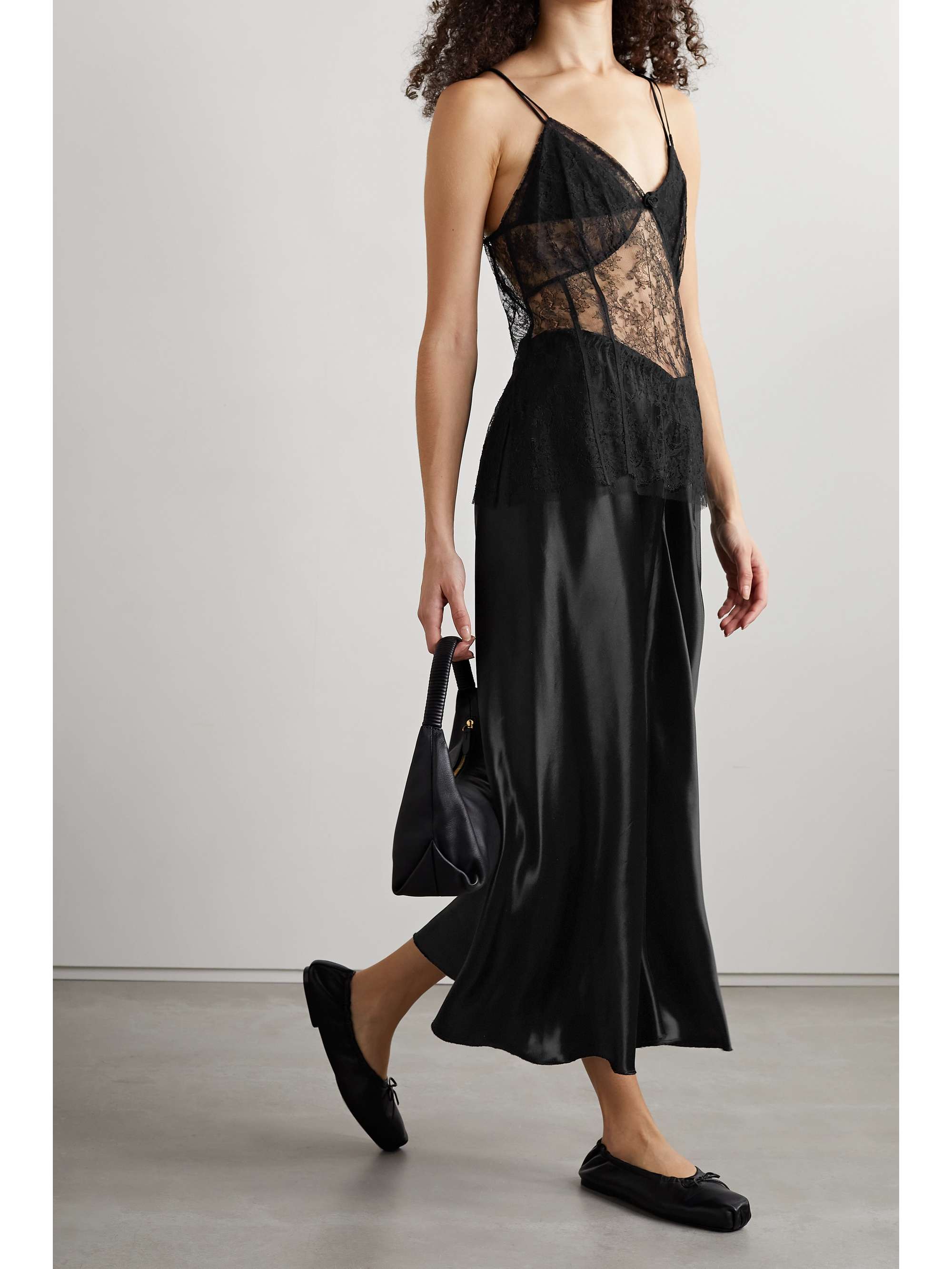 KHAITE Nano Chantilly lace camisole