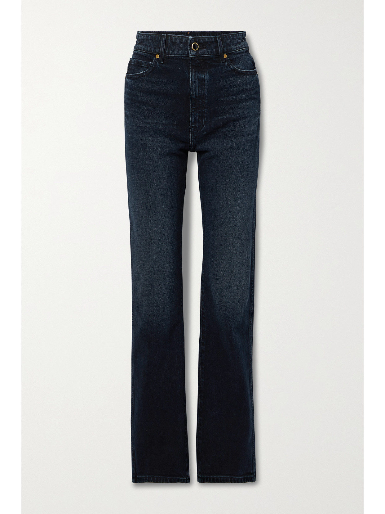 KHAITE DANIELLE HIGH-RISE STRAIGHT-LEG JEANS