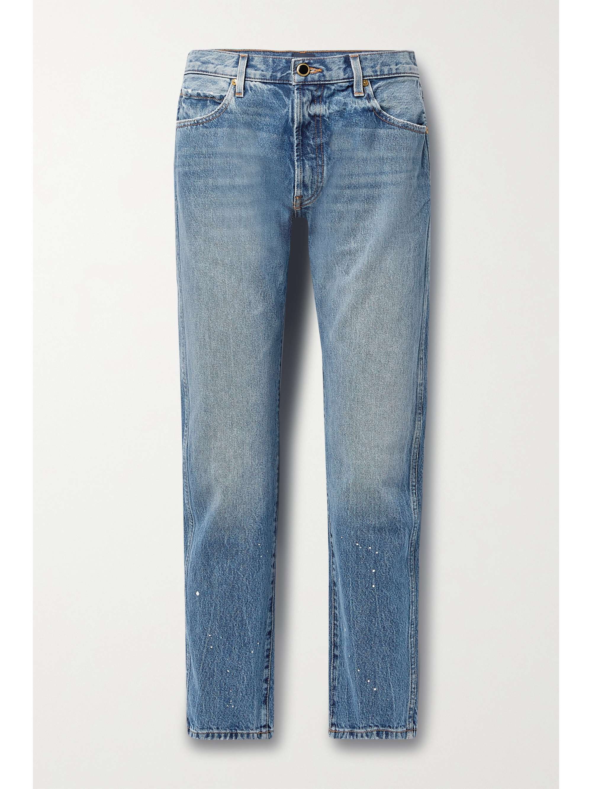 net-a-porter.com | Kyle distressed low-rise straight-leg jeans