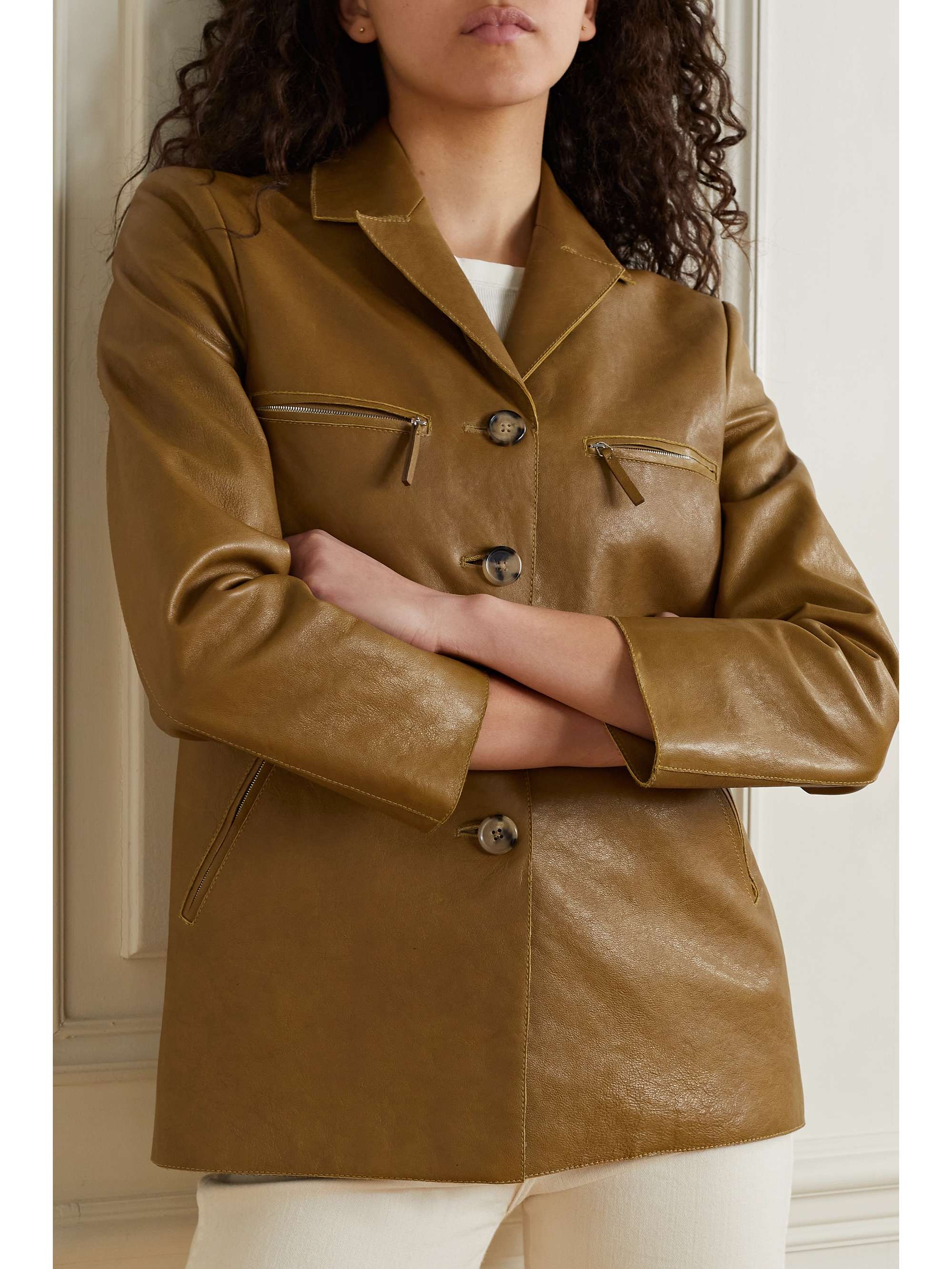 KHAITE Russo leather jacket