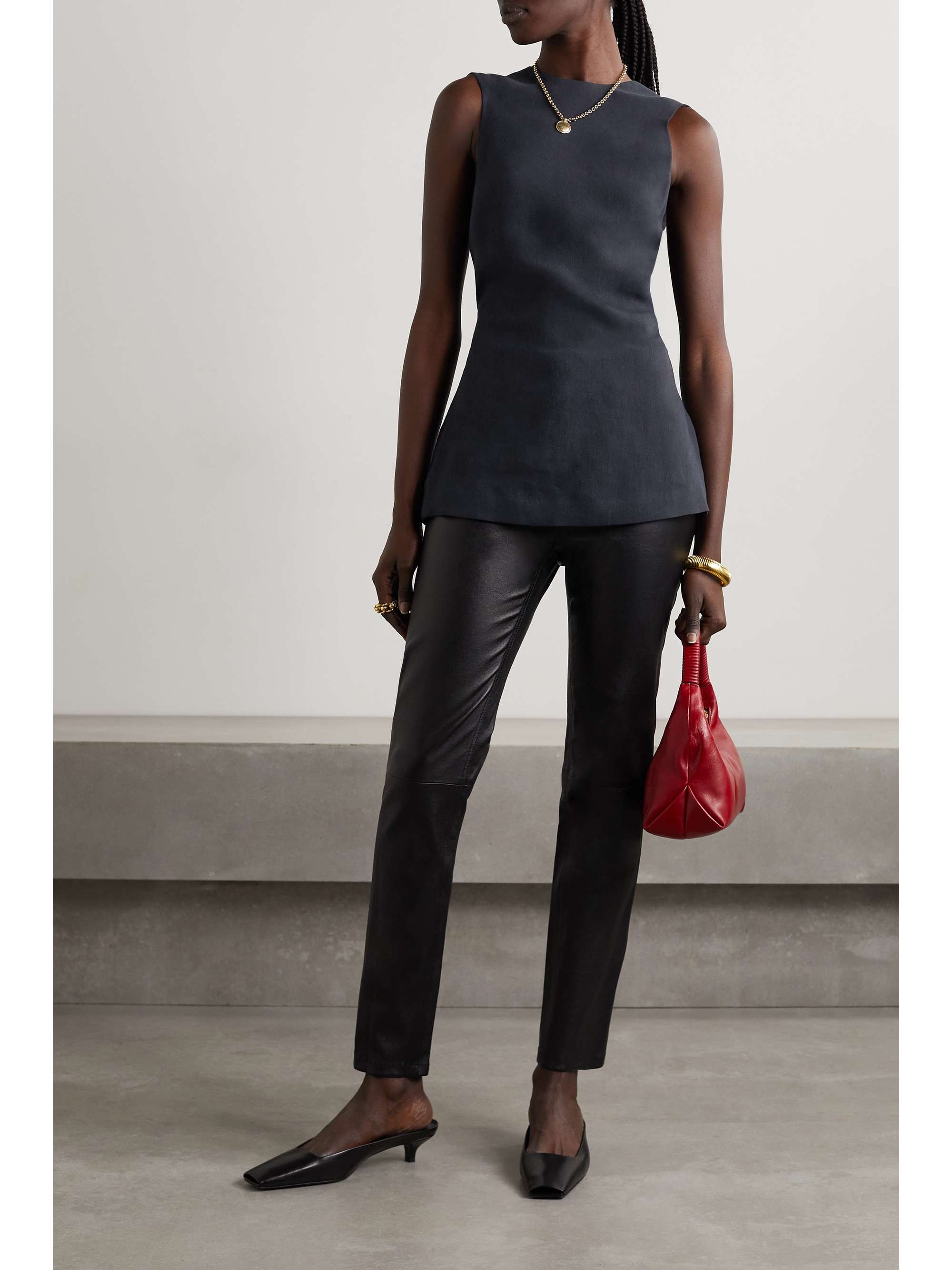 KHAITE Corette woven top