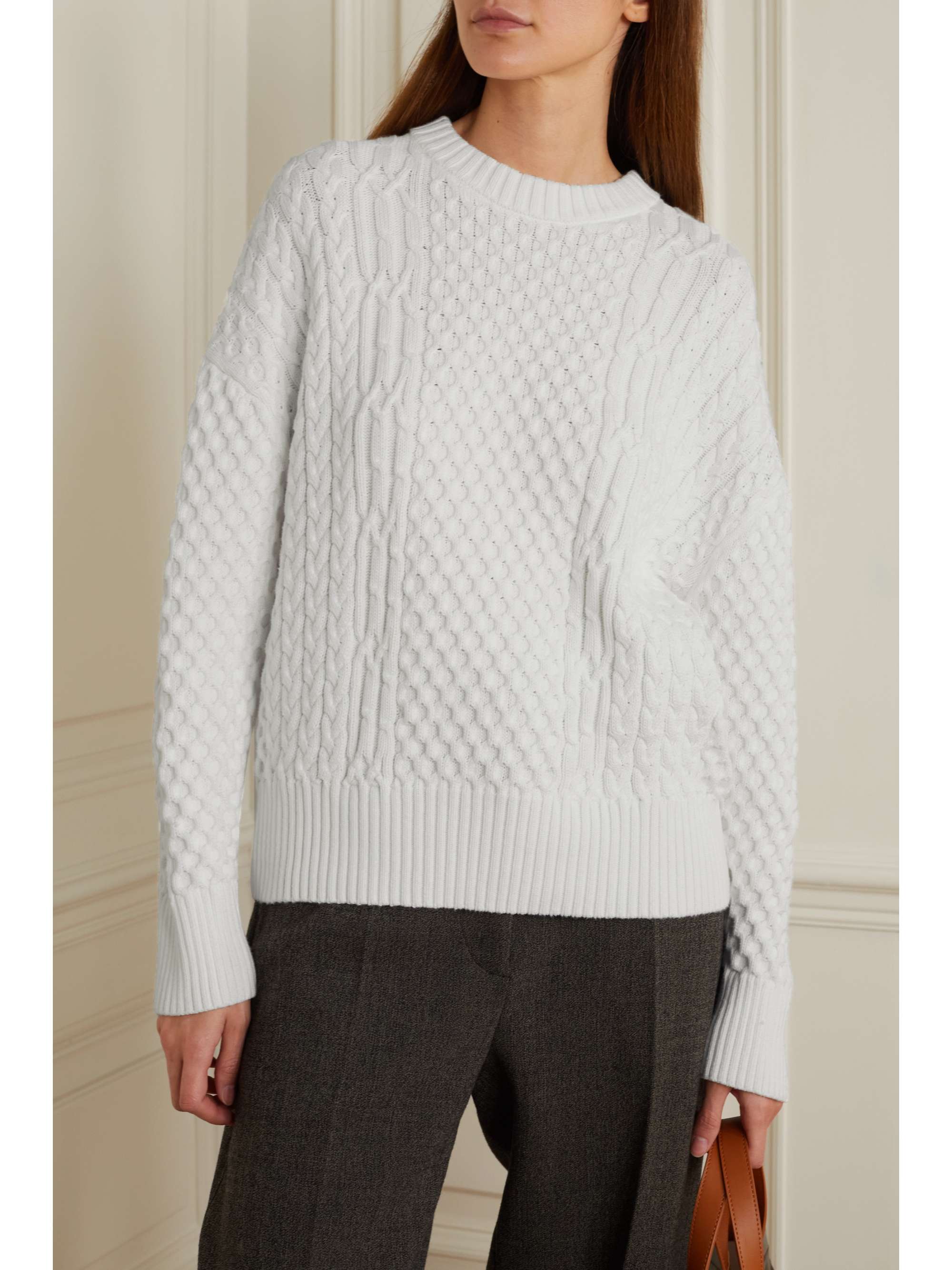 chunky knit cotton sweater