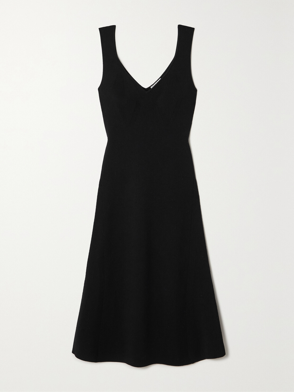 Co Ribbed Merino Wool Midi Dress