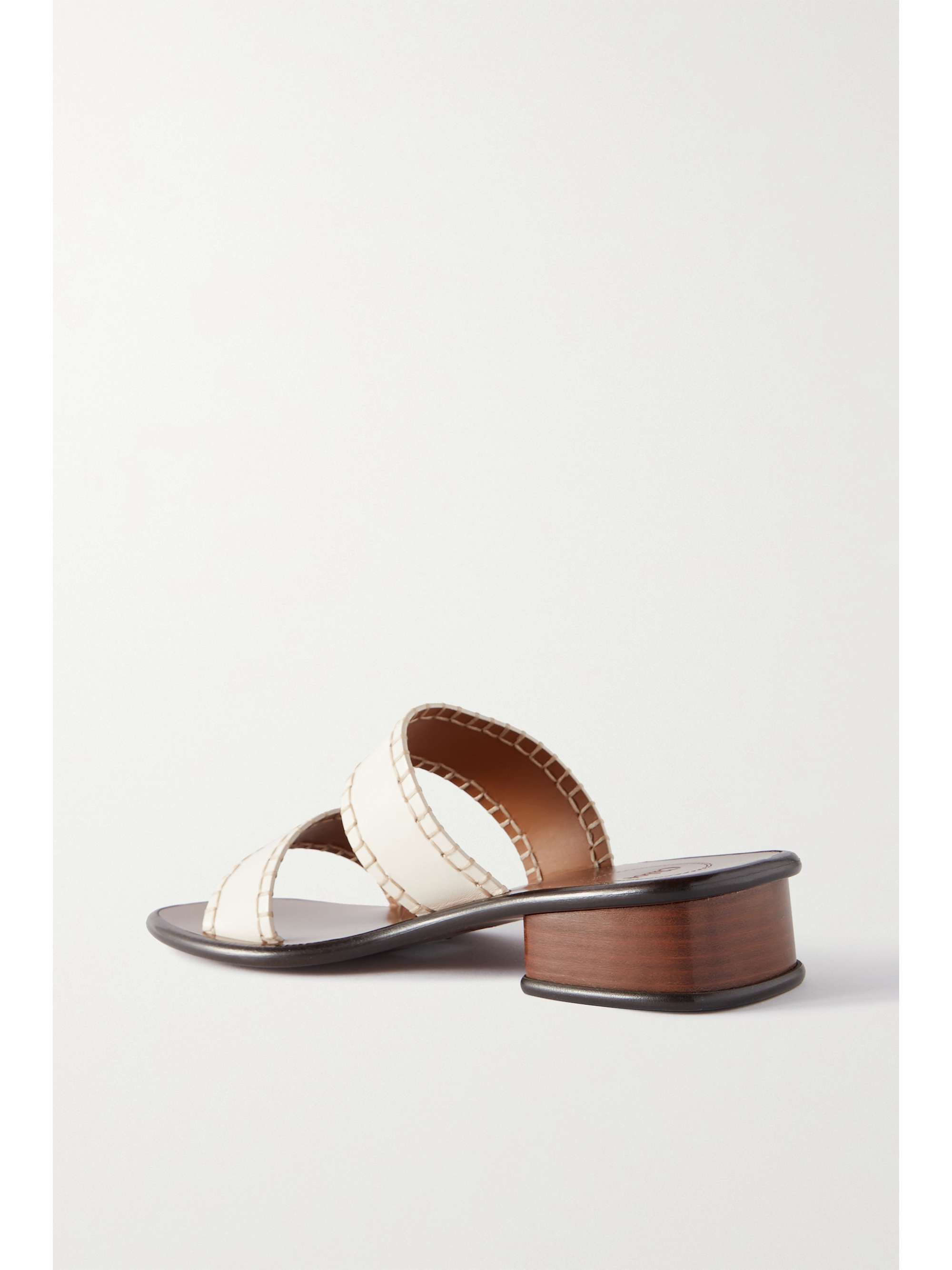 CHLOÉ Laia embroidered leather mules