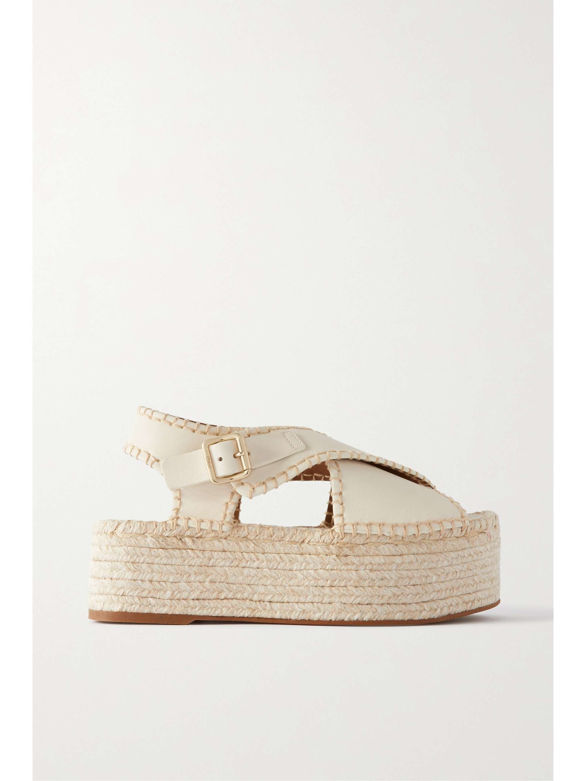 platform white espadrilles
