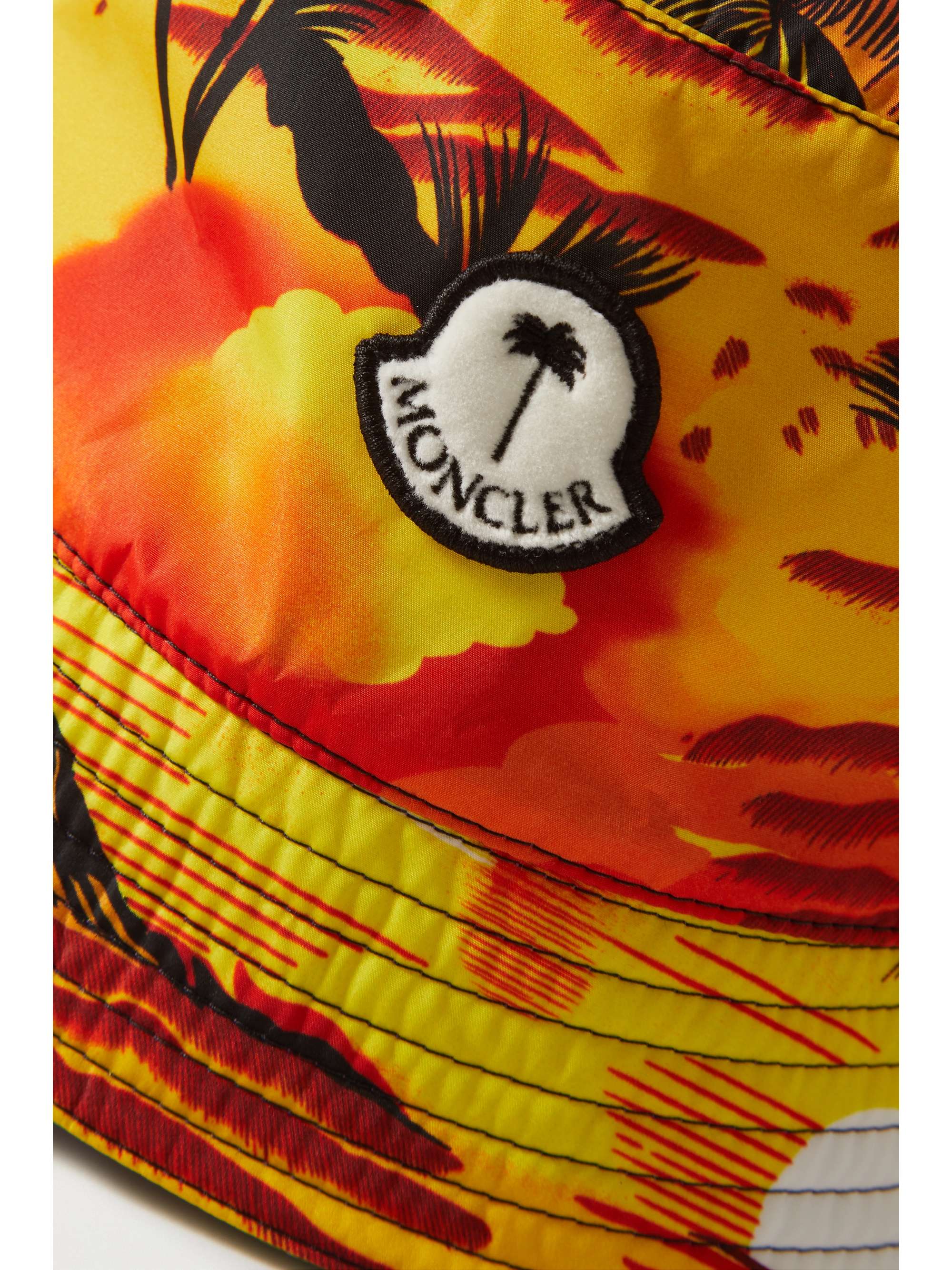 MONCLER GENIUS + 8 Palm Angels reversible appliquéd printed shell bucket hat