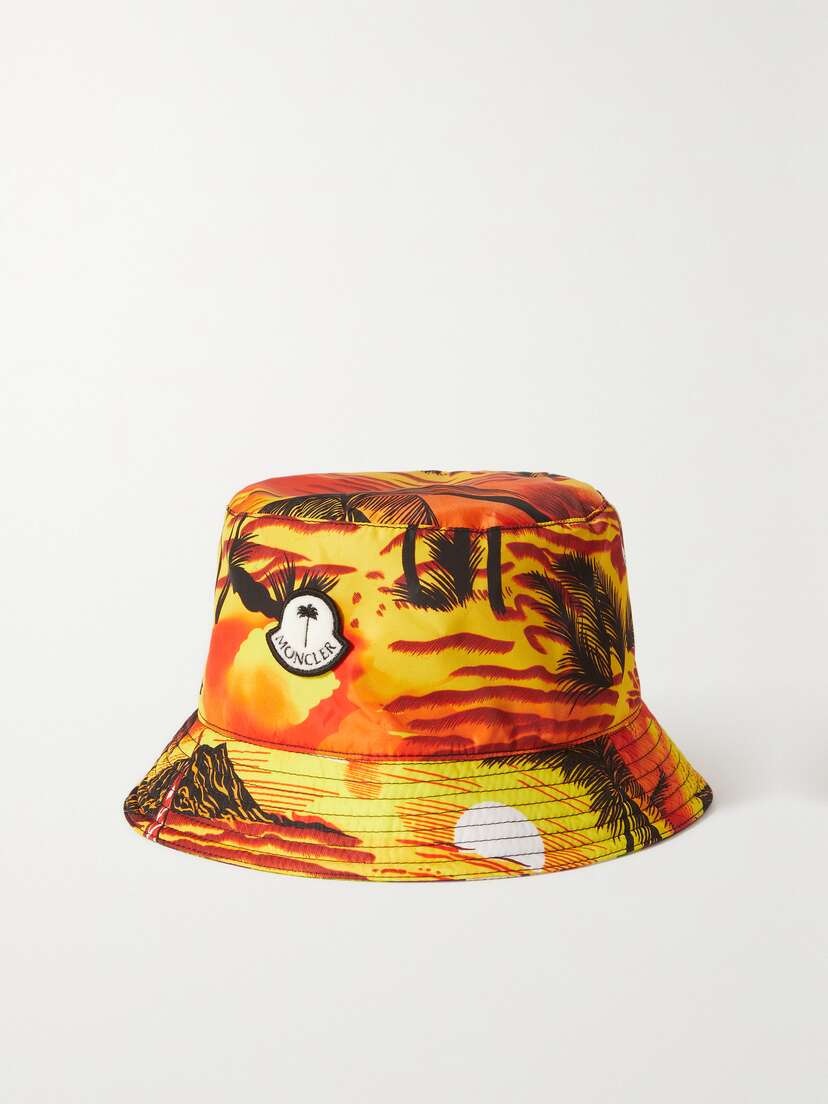 Moncler Genius + 8 Palm Angels Reversible Appliquéd Printed hell Bucket Hat