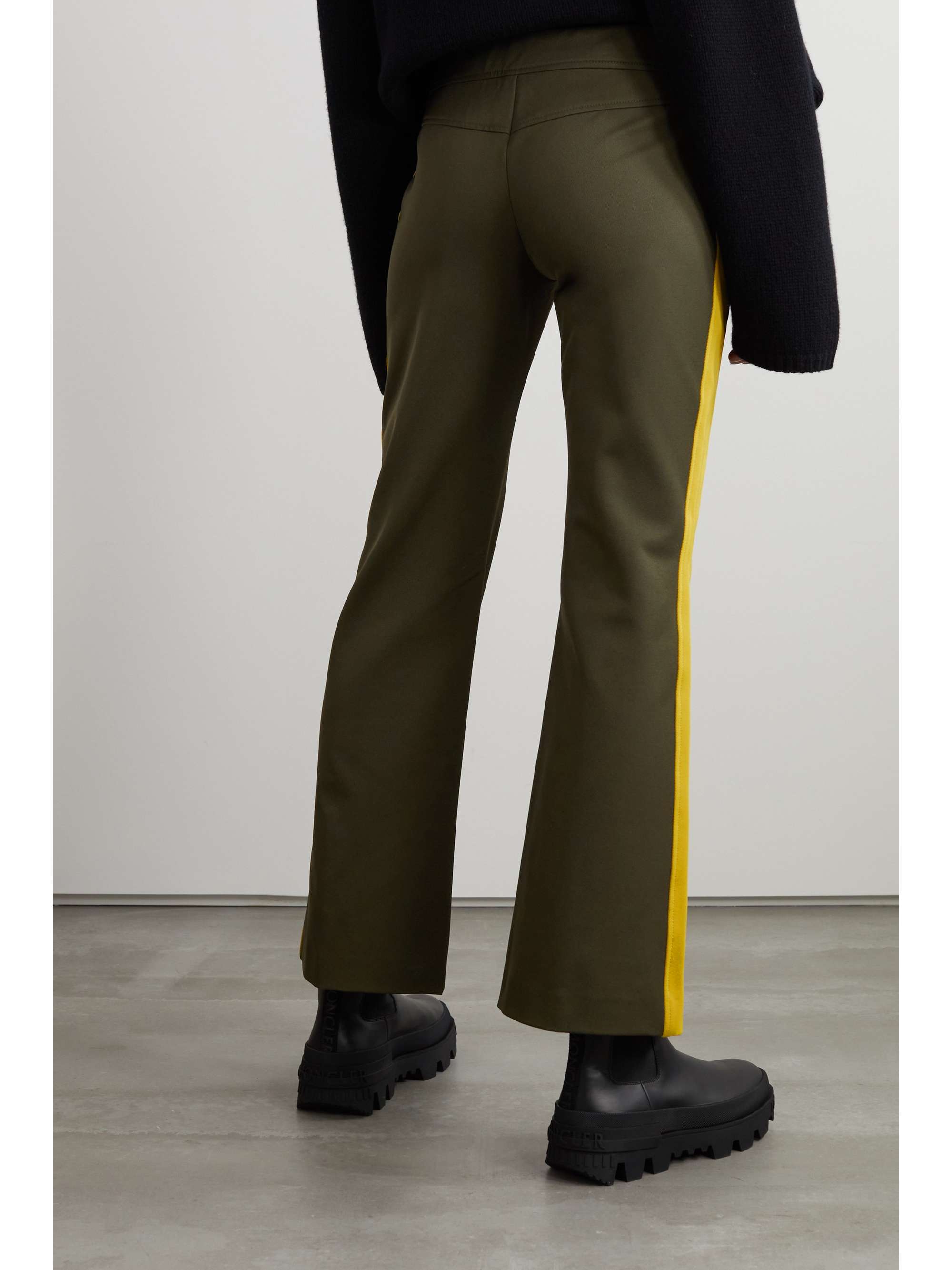 MONCLER GENIUS + 8 Palm Angels stretch-gabardine flared pants