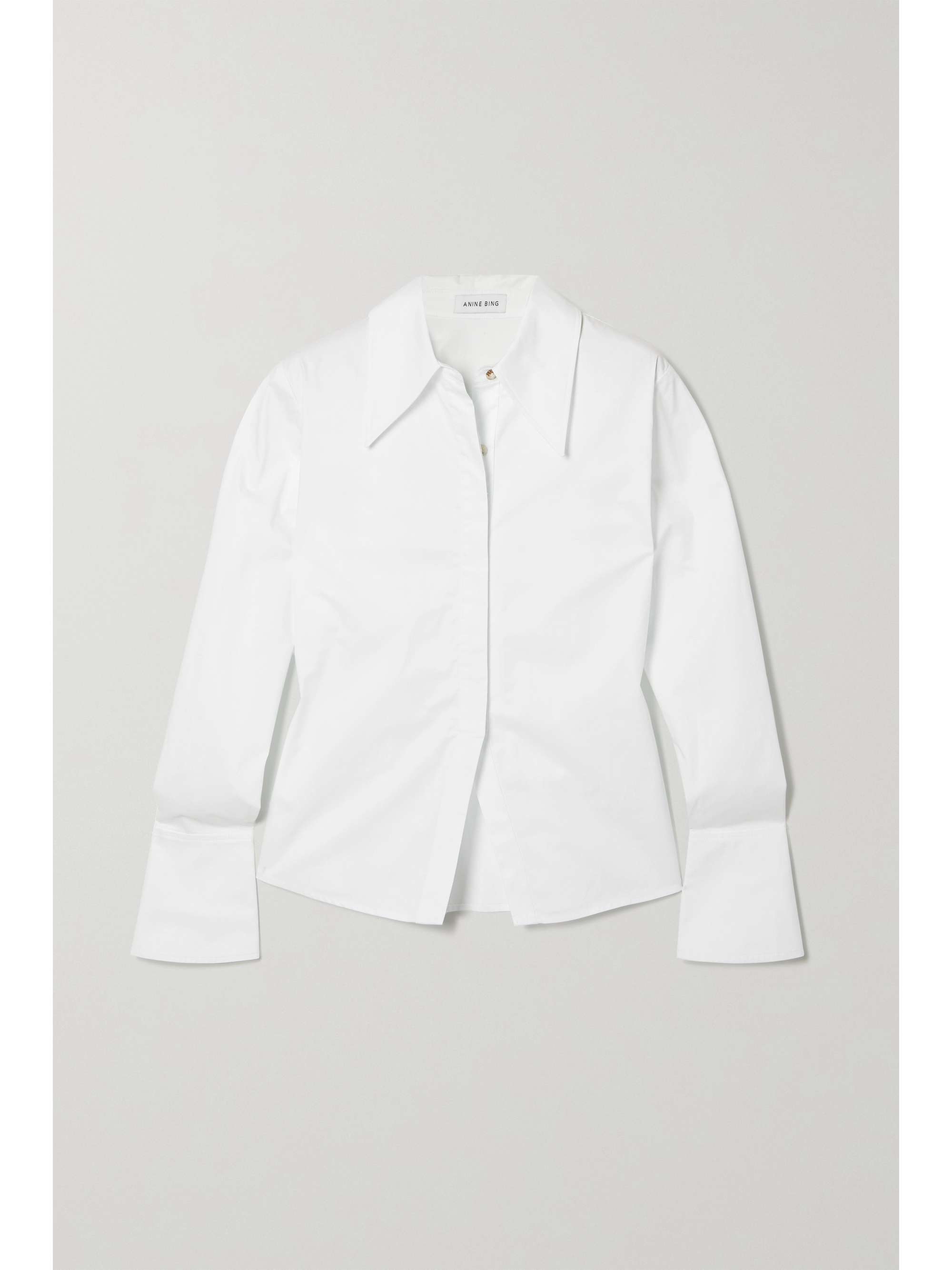 White Tiffany cotton-poplin shirt 