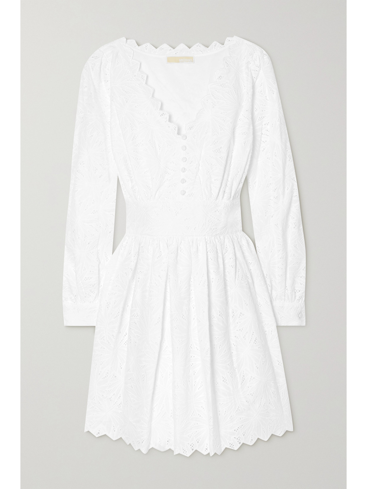 Michael Michael Kors M Michael Kors Womans White Poplin Dress In White
