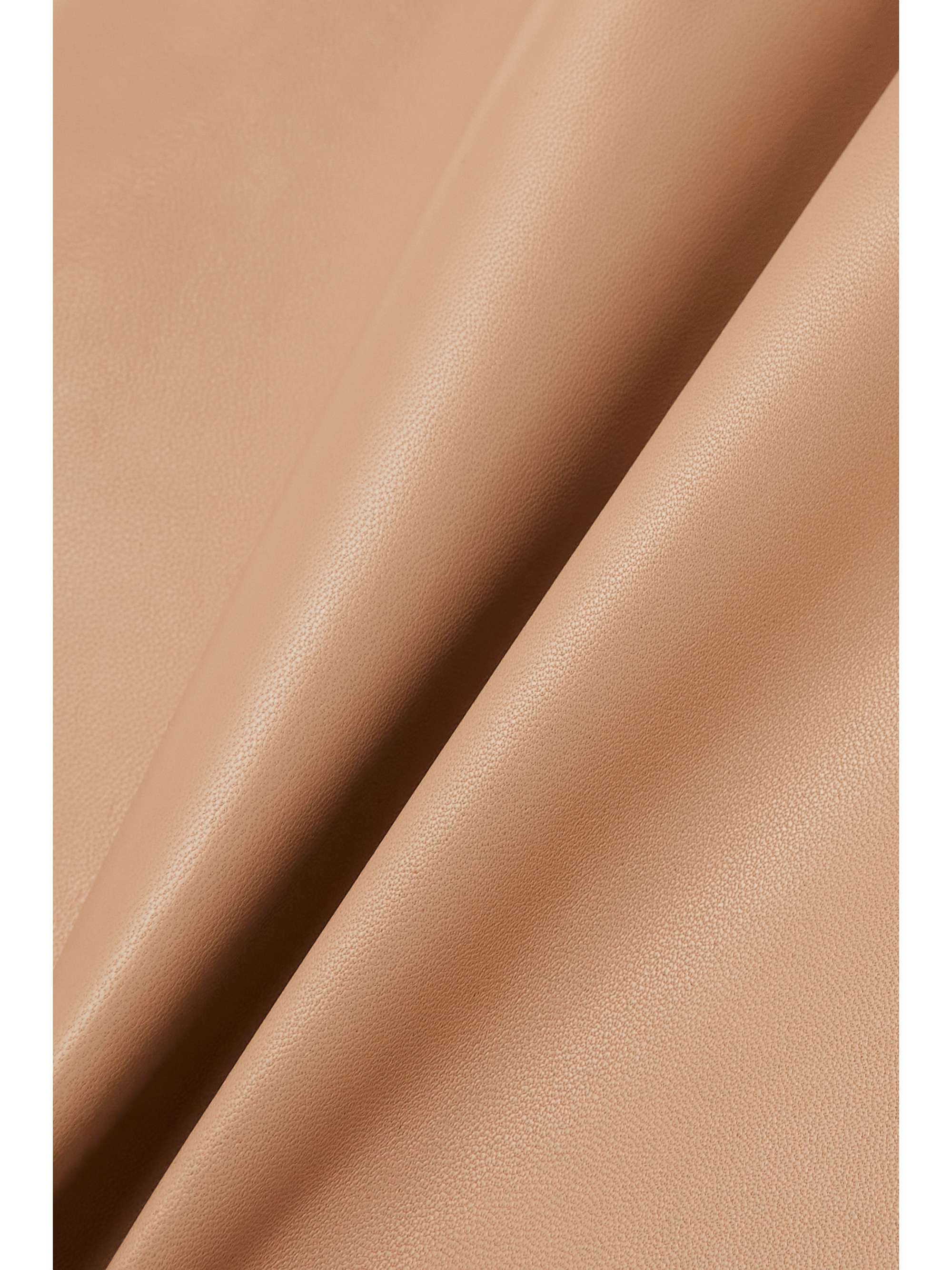 JOSEPH Tarah pleated leather wide-leg shorts