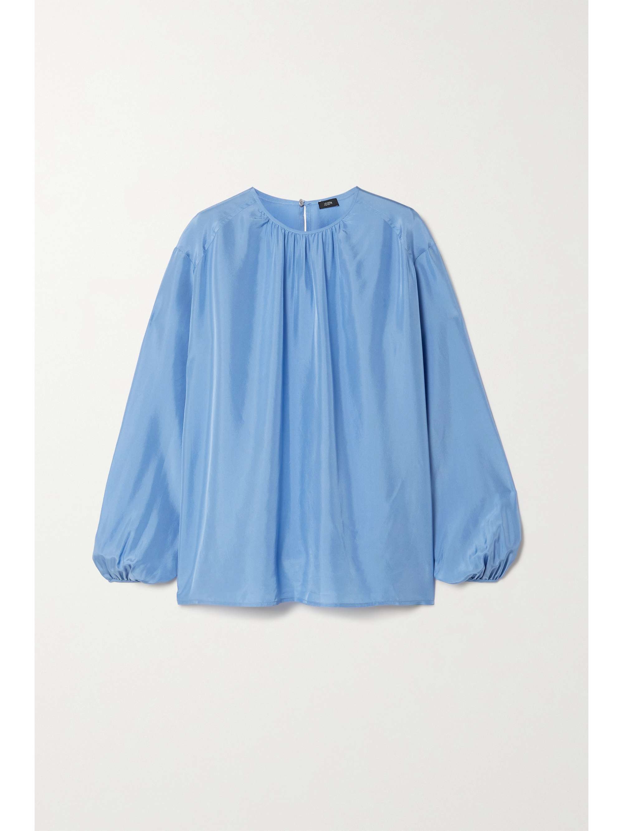 JOSEPH Belina gathered silk-habotai blouse | NET-A-PORTER