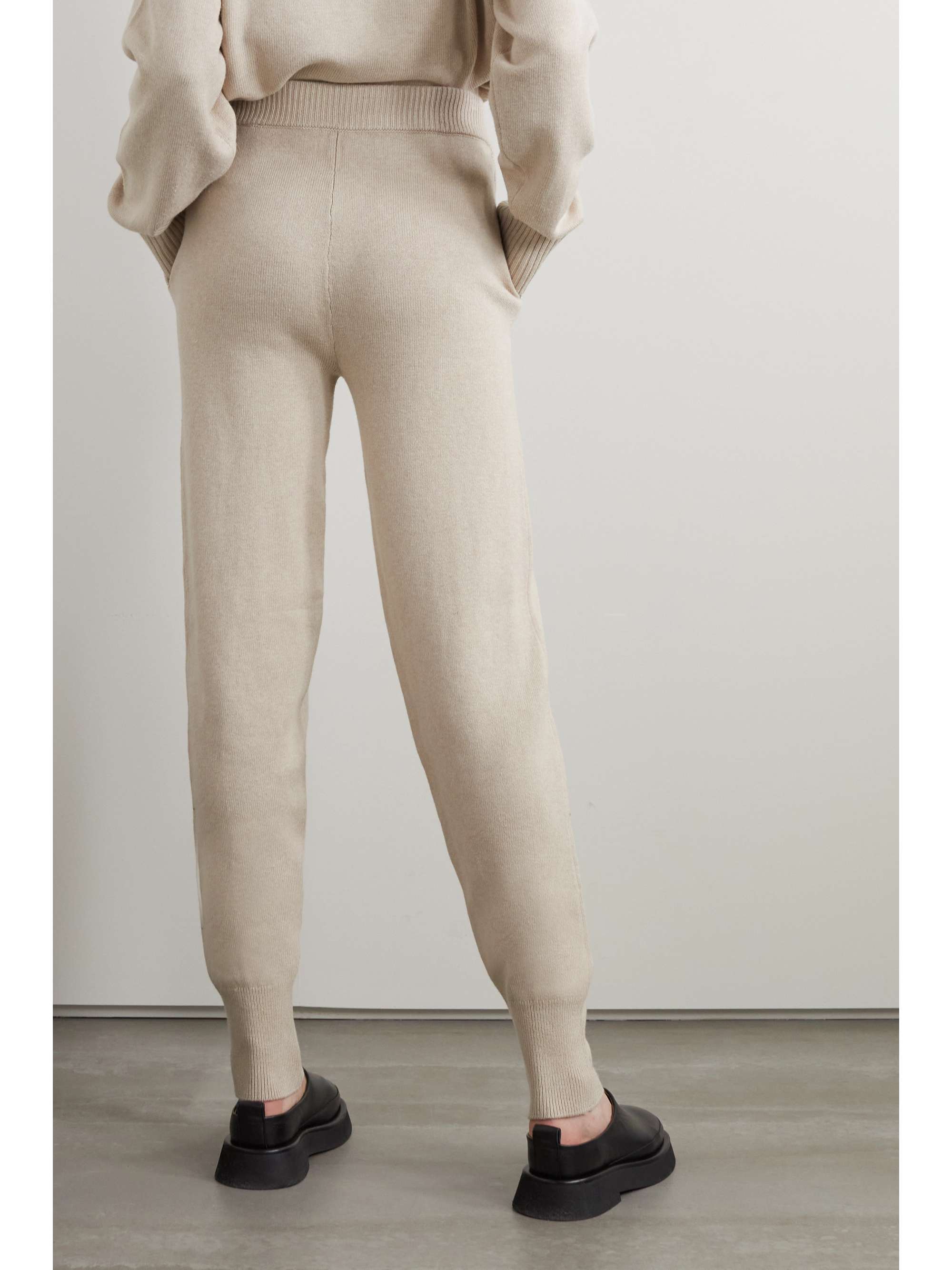Beige Silk-blend track pants | JOSEPH 