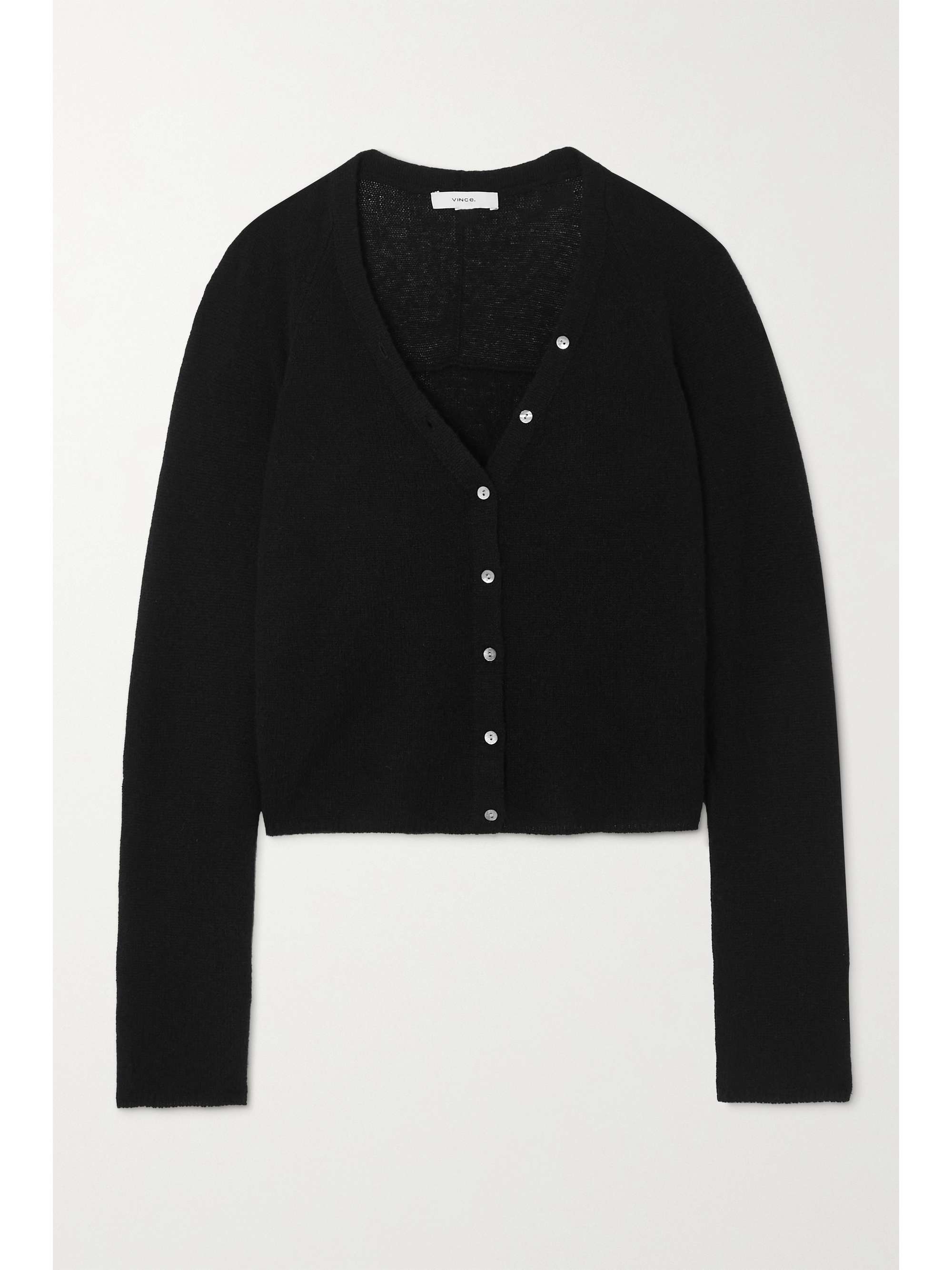 vince black cardigan