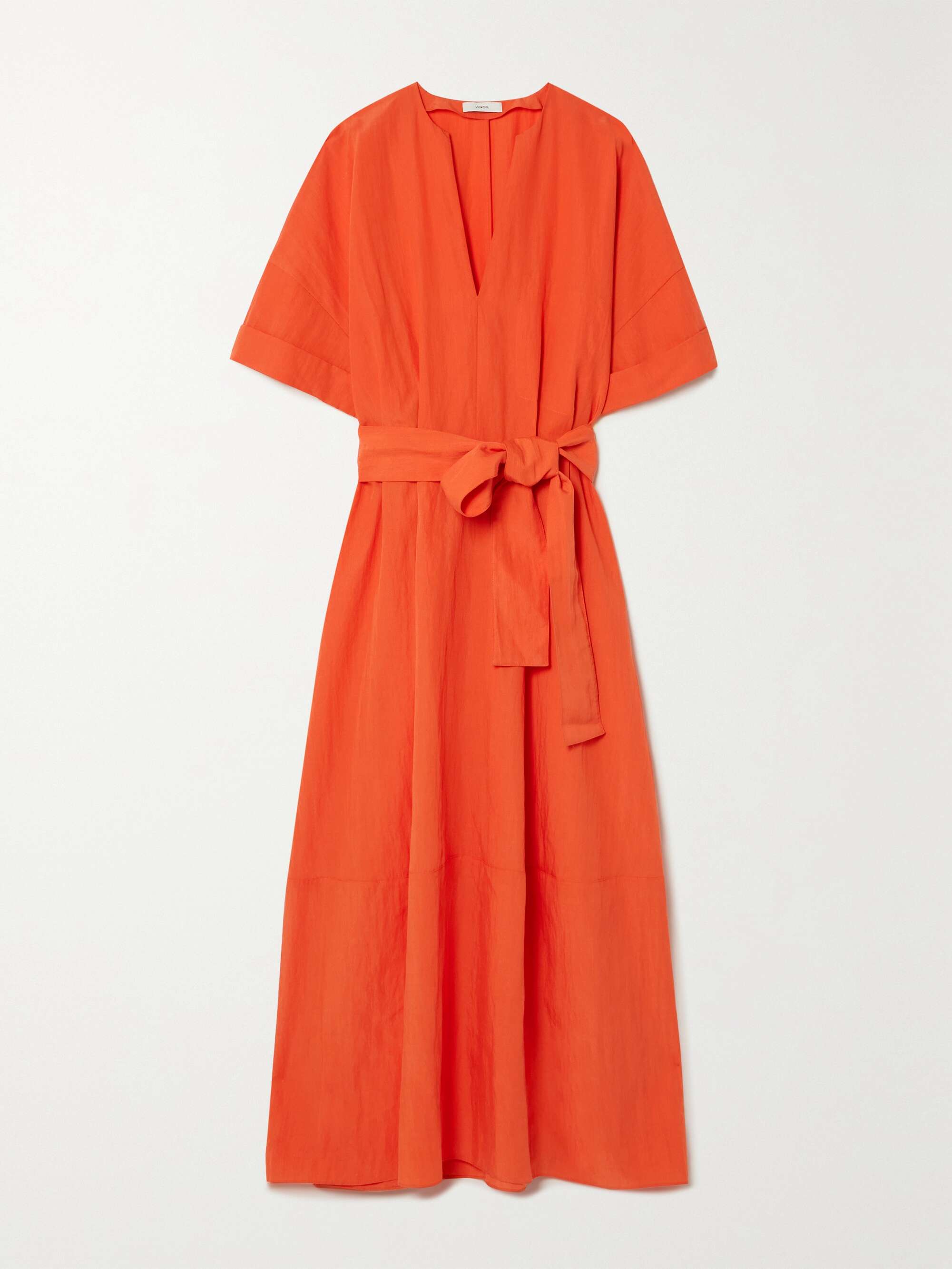 VINCE Belted TENCEL Lyocell-blend maxi dress | NET-A-PORTER