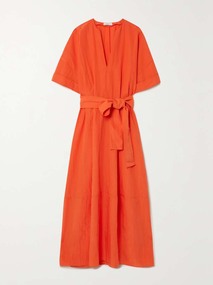 Vince Belted Tencel Lyocell-blend Maxi Dress