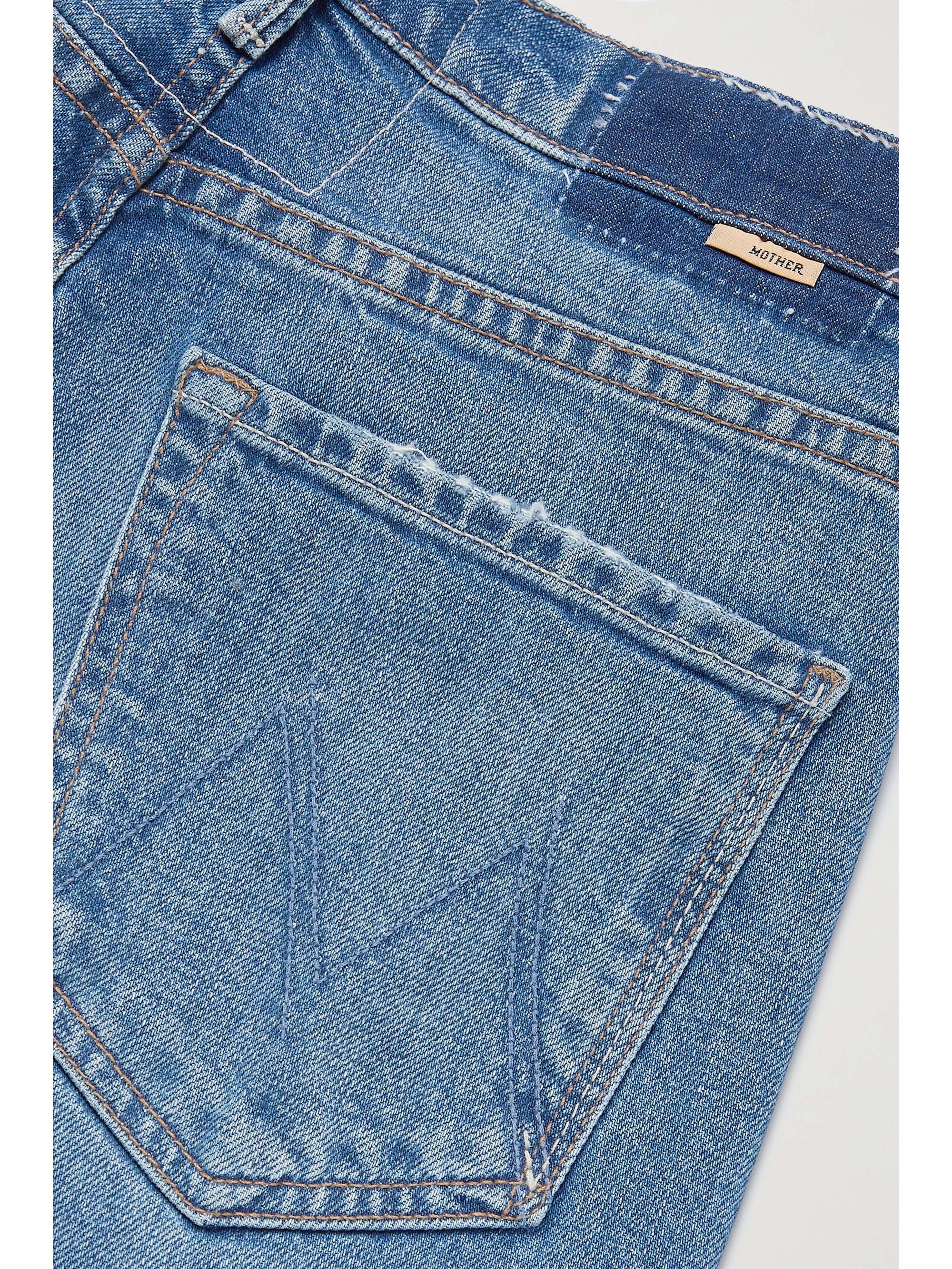 Mid denim The Maven Heel high-rise straight-leg jeans | MOTHER | NET-A-PORTER