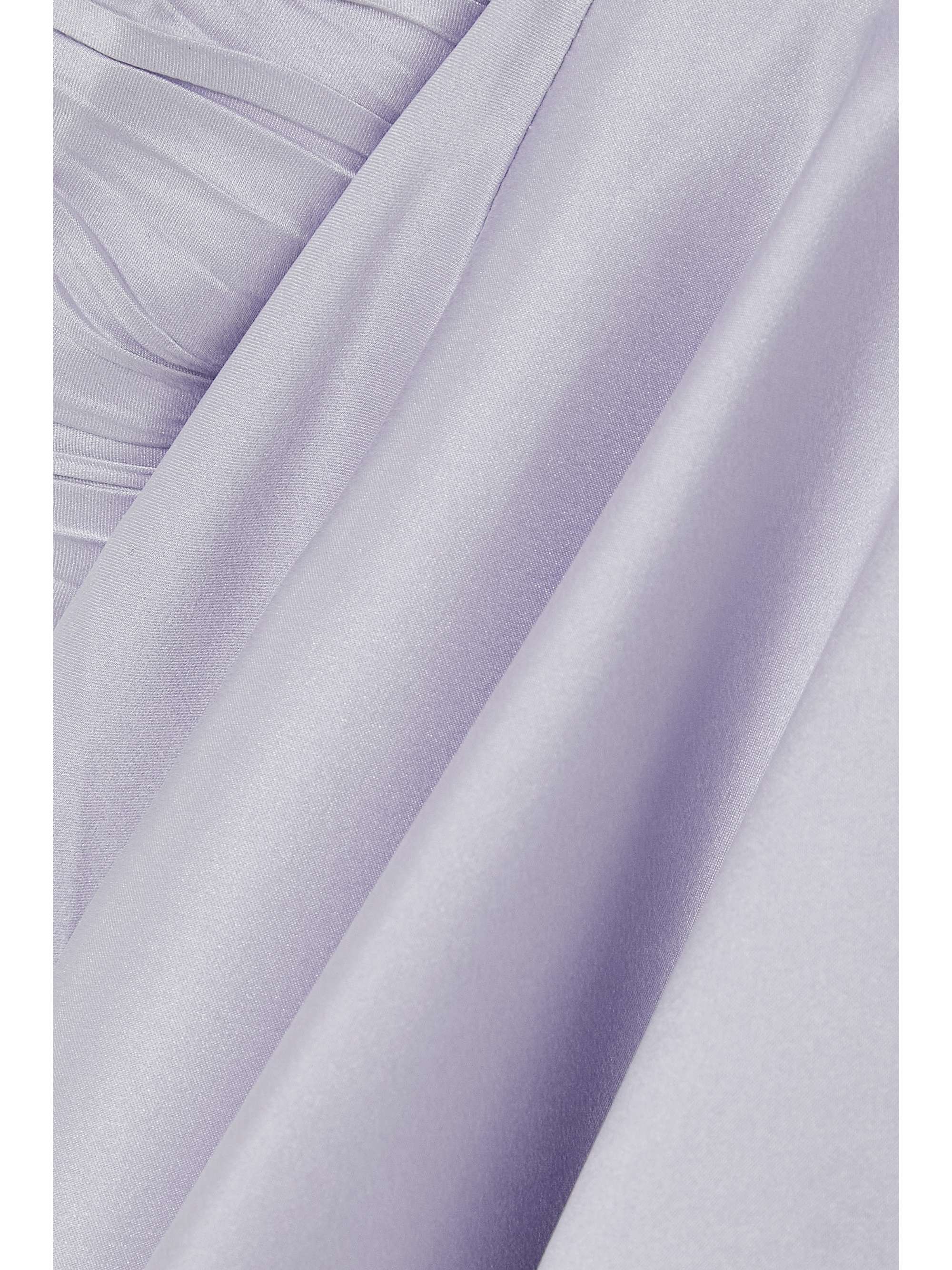 ZIMMERMANN Ruffled silk-satin mini wrap dress