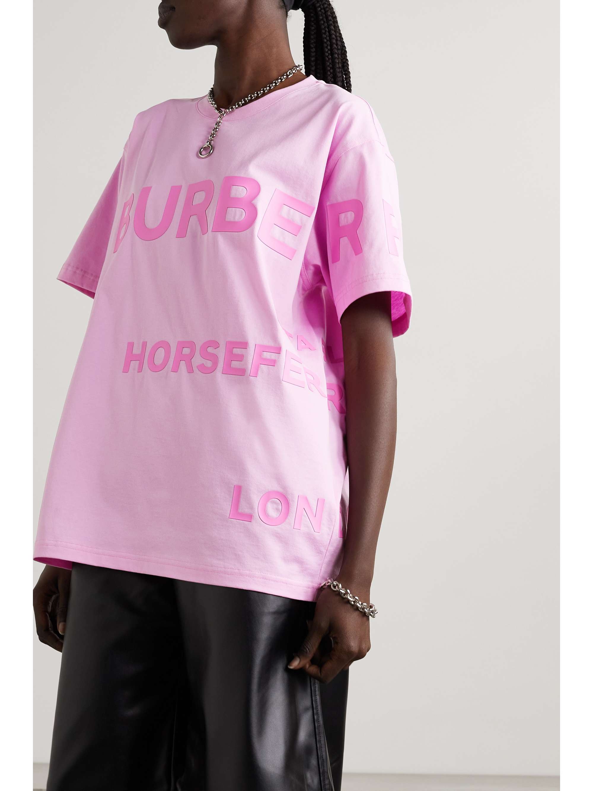 BURBERRY Printed stretch-cotton jersey T-shirt
