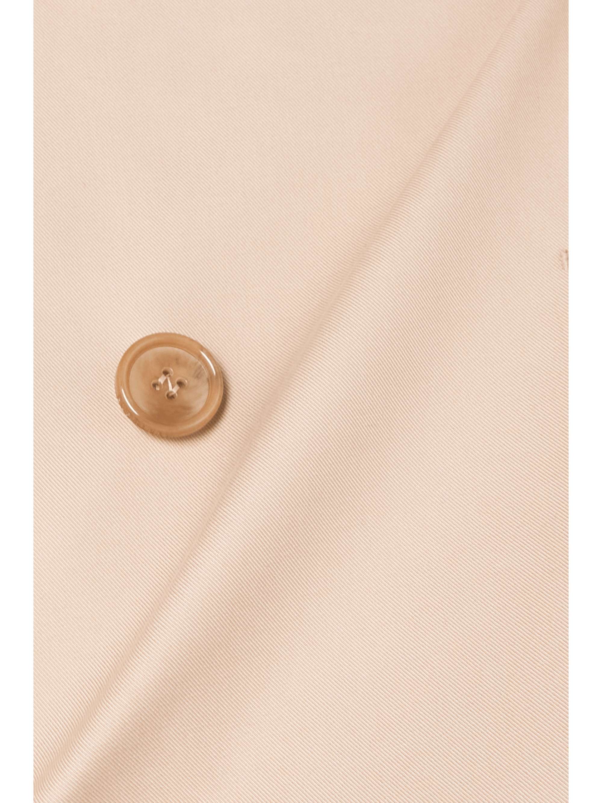 BURBERRY Belted cotton-gabardine wrap mini skirt