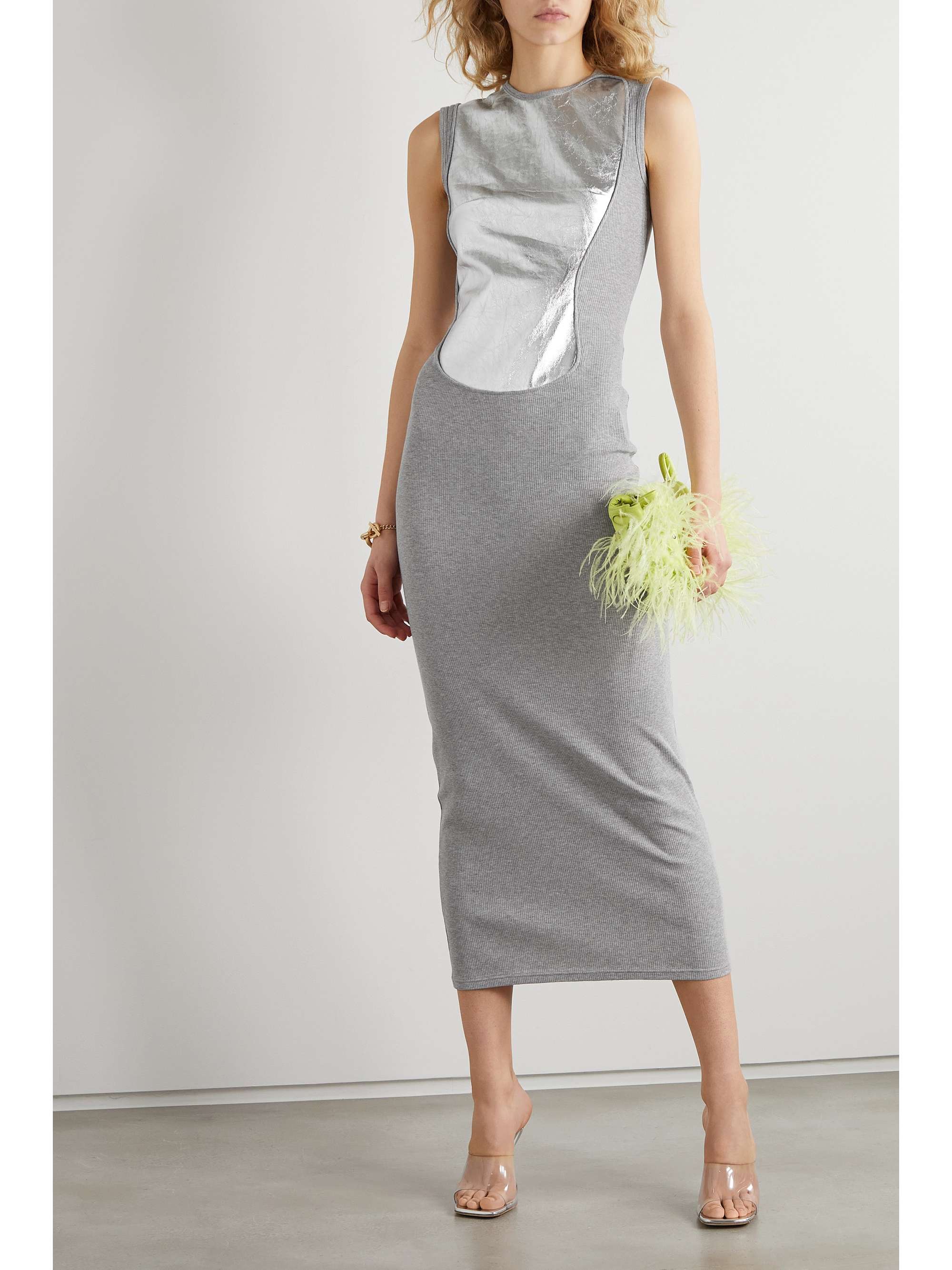 Váy maxi phủ bạc