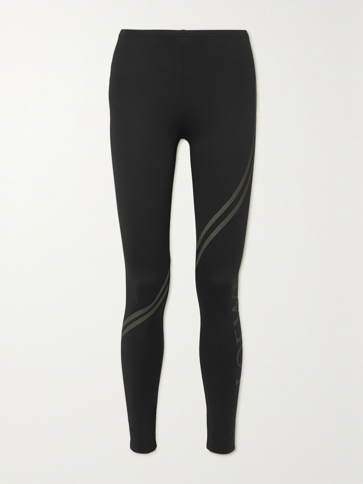 LOEWE PRINTED STRETCH-KNIT LEGGINGS