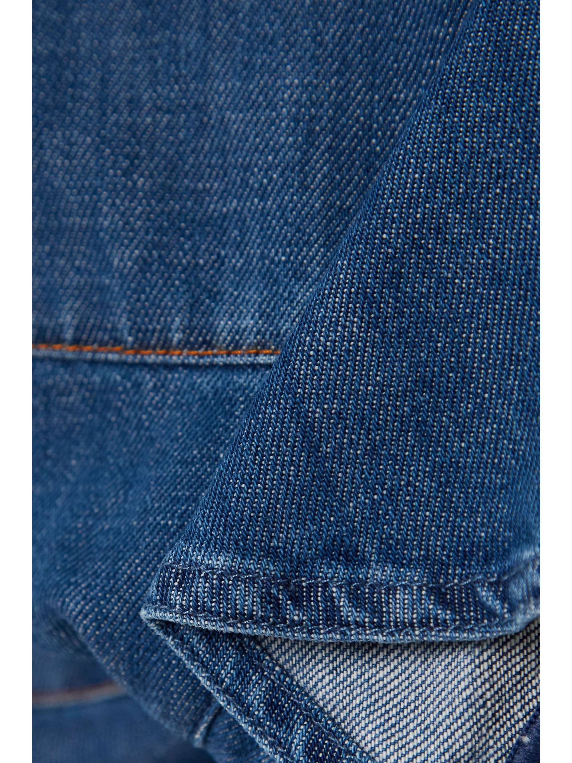 LOEWE Asymmetric ruffled denim dress