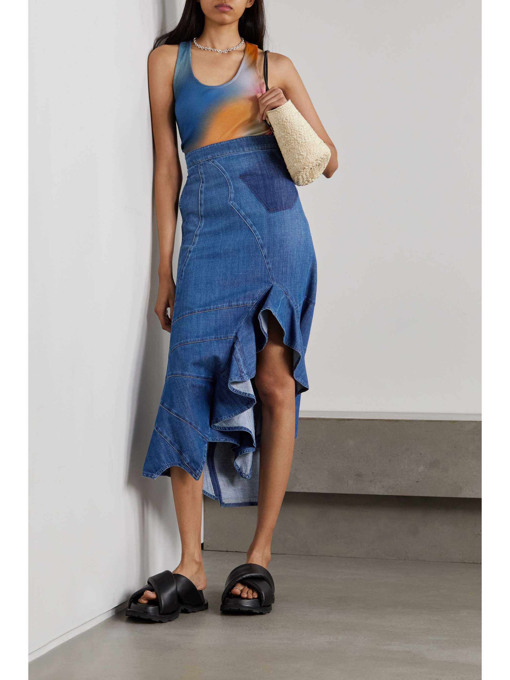 Loewe denim skirt cheap