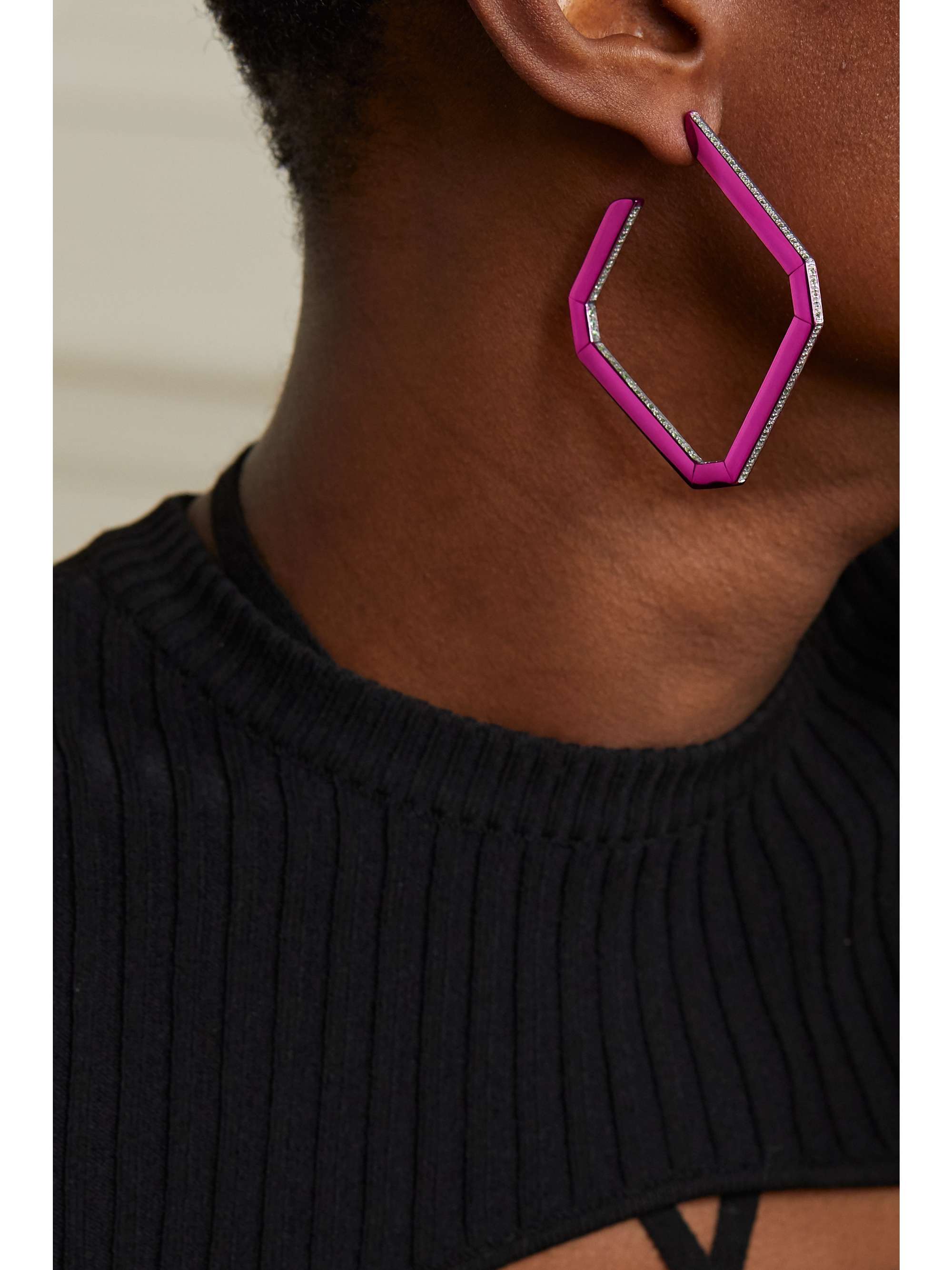 EÉRA Boucle d'oreille en argent et saphirs Allegra
