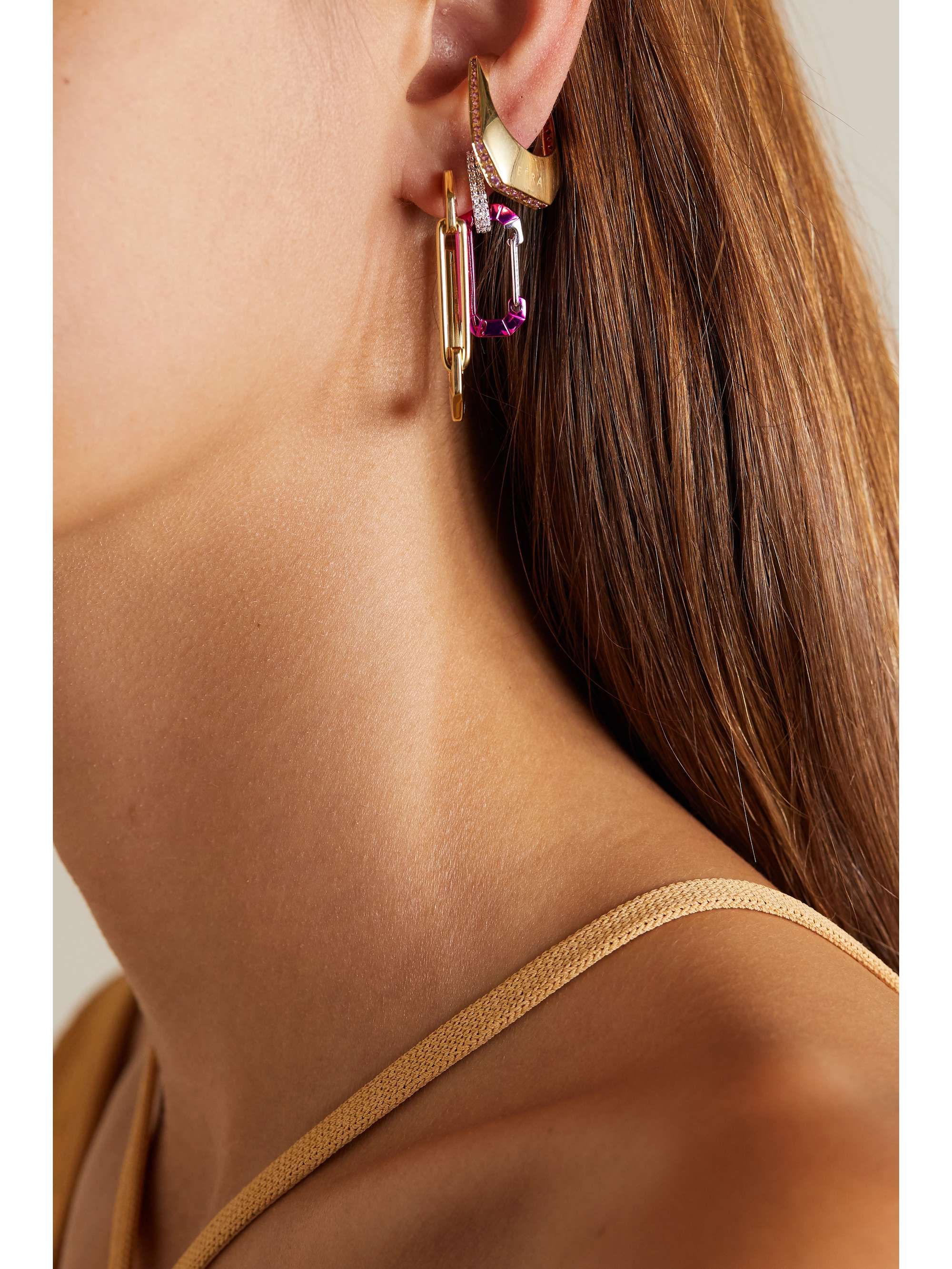 EÉRA Chiara white gold, silver and diamond single earring