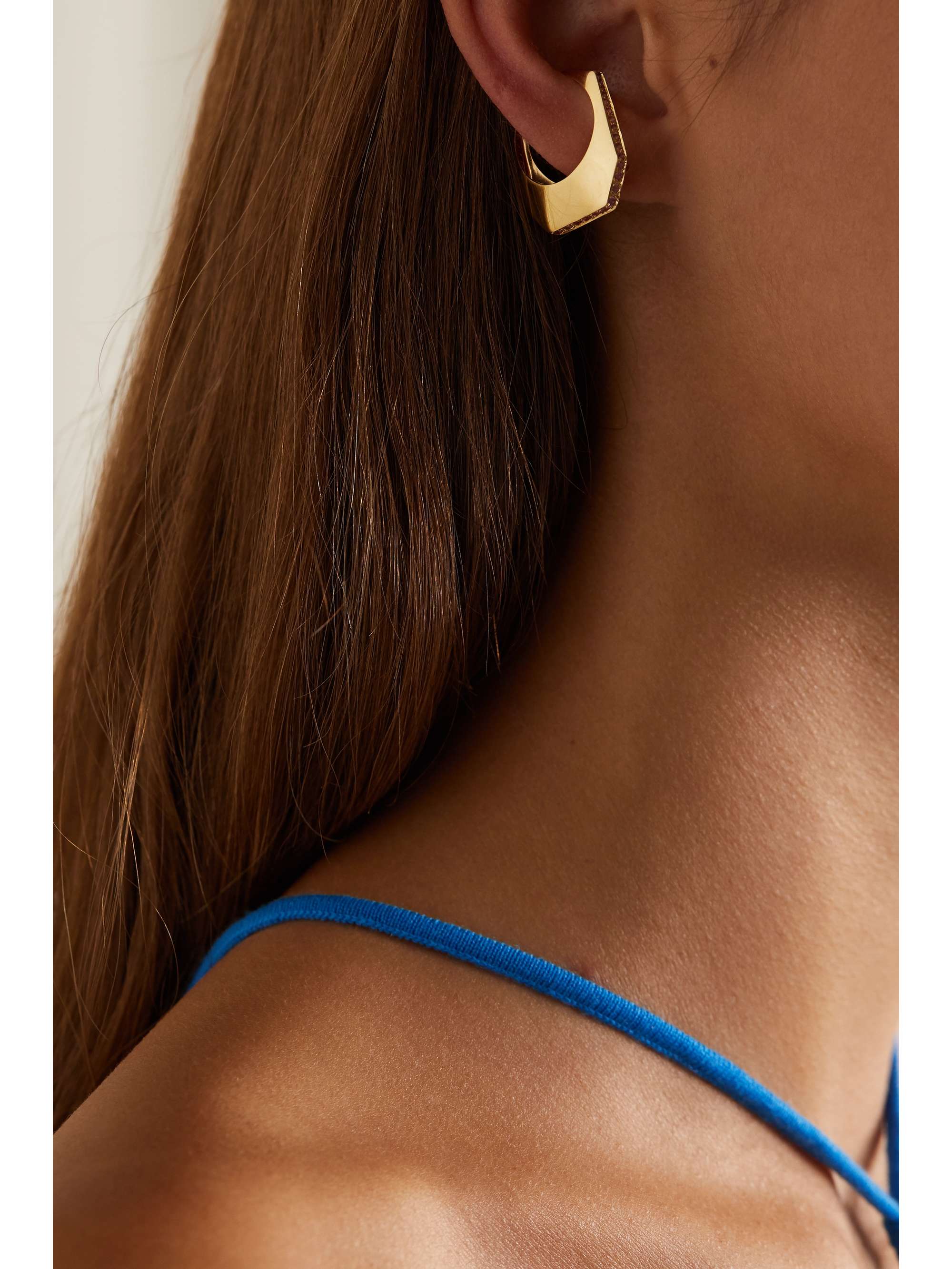 EÉRA Sabrina convertible 18-karat gold sapphire ear cuff