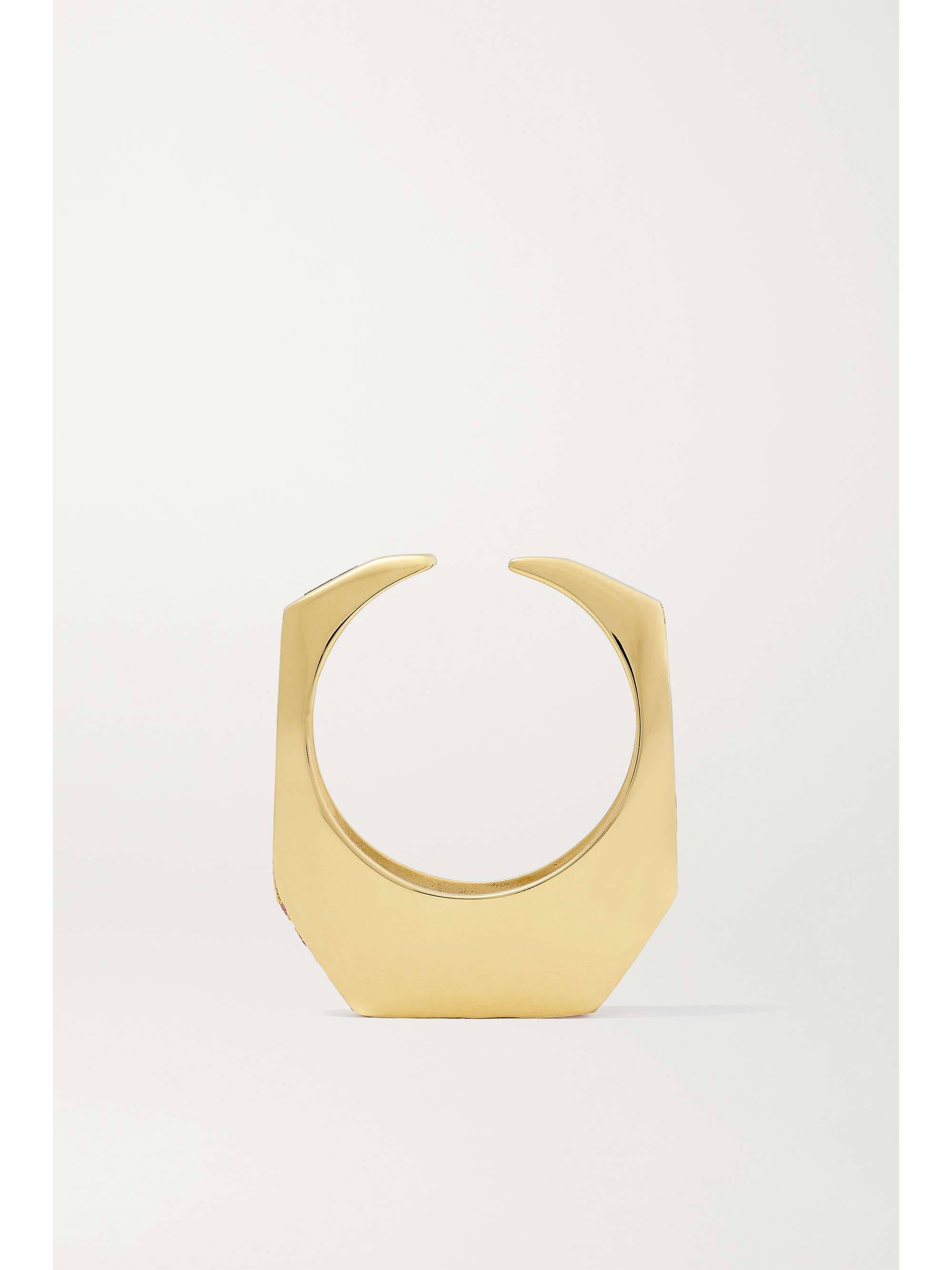 EÉRA Sabrina convertible 18-karat gold sapphire ear cuff