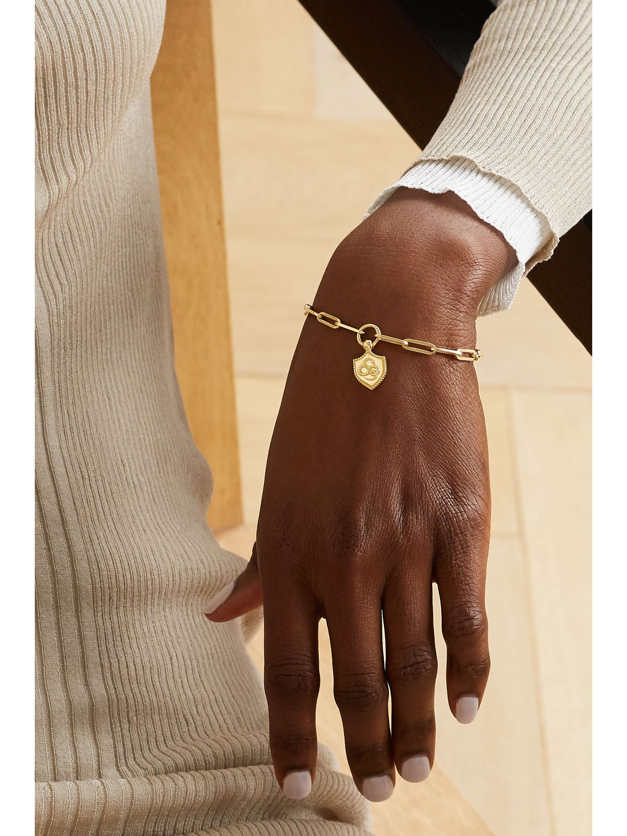 FOUNDRAE Snake 18-karat gold bracelet