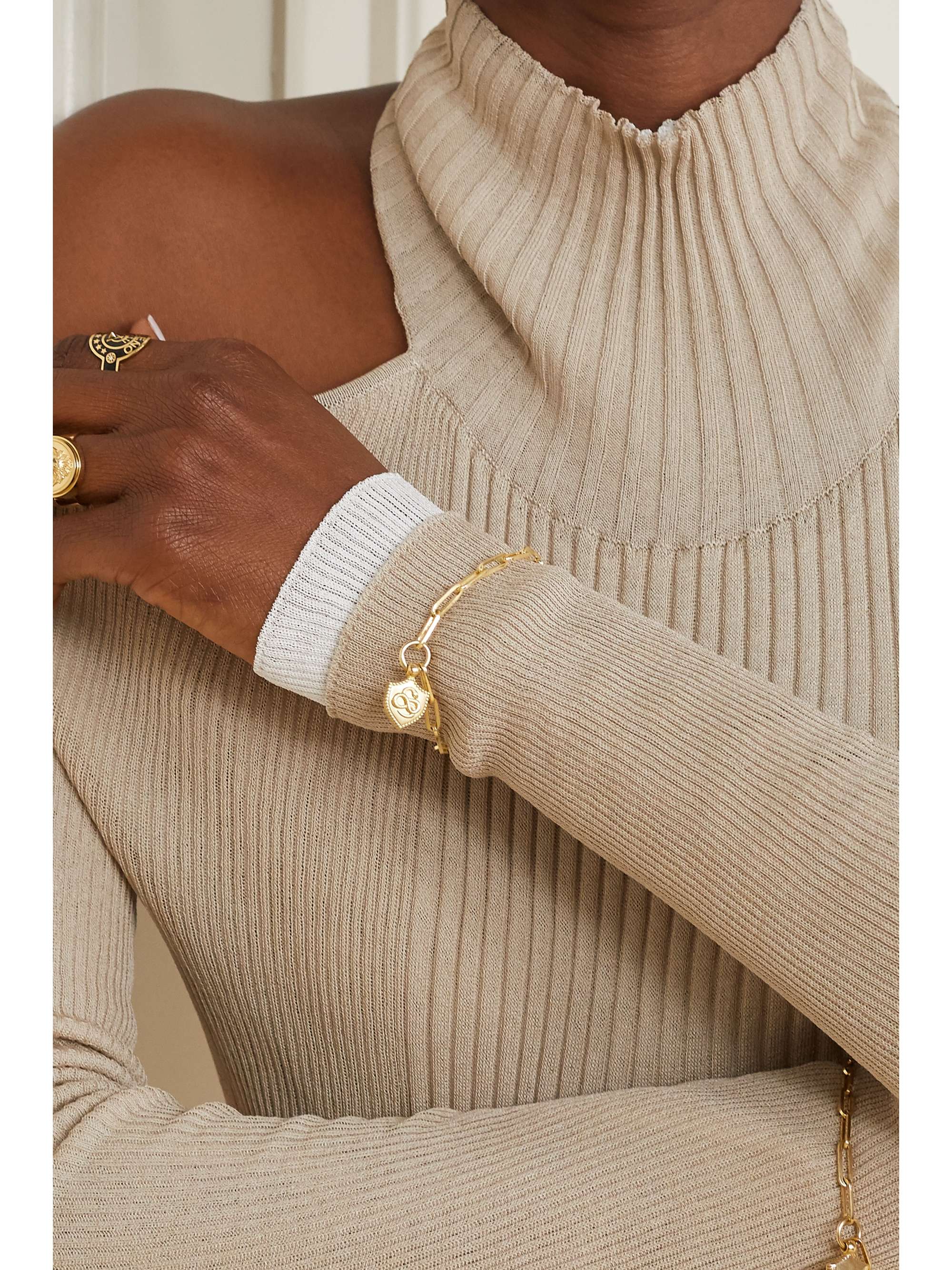 FOUNDRAE Snake 18-karat gold bracelet