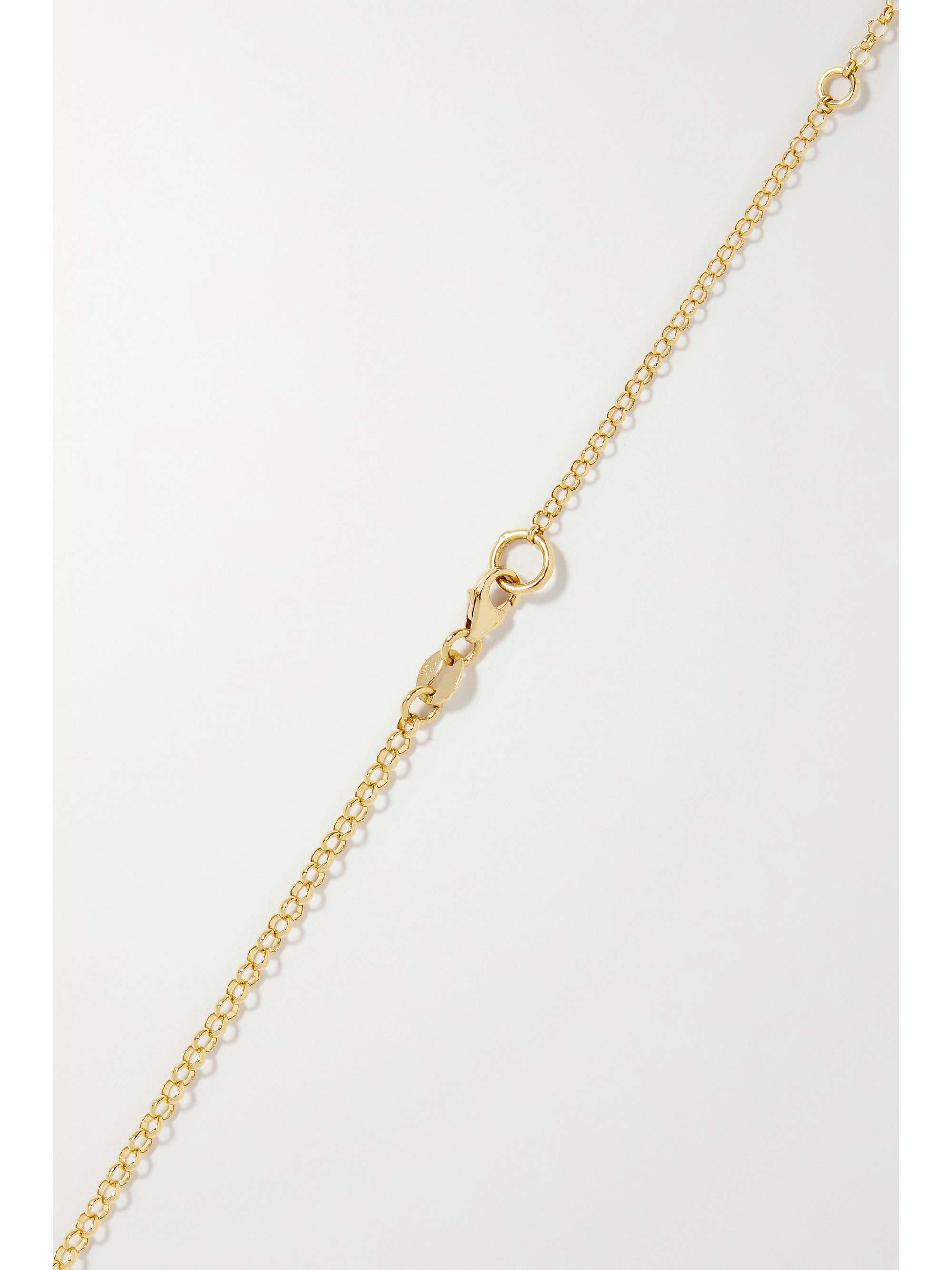 FOUNDRAE Wholeness and Strength 18-karat gold, quartz and diamond necklace