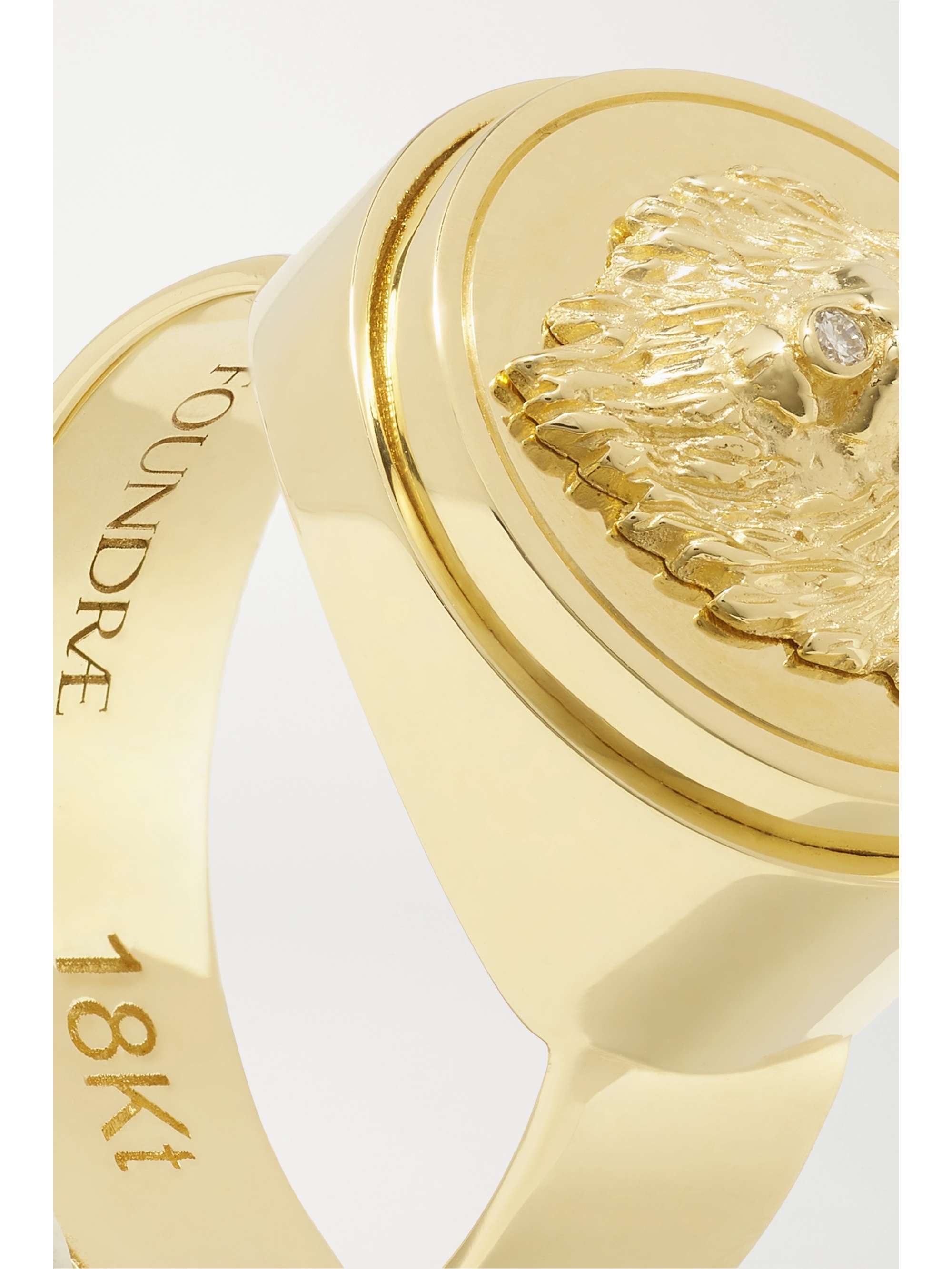 FOUNDRAE Strength 18K 黄金钻石戒指