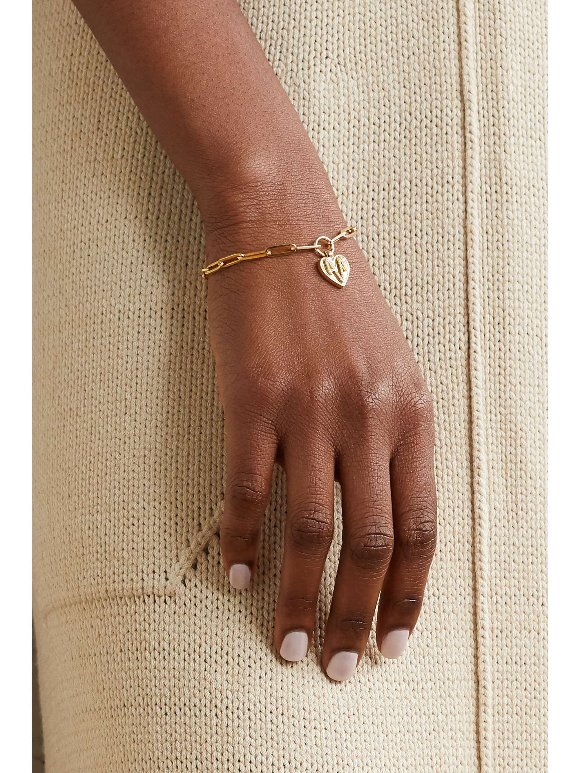 FOUNDRAE Amate 18-karat gold diamond bracelet