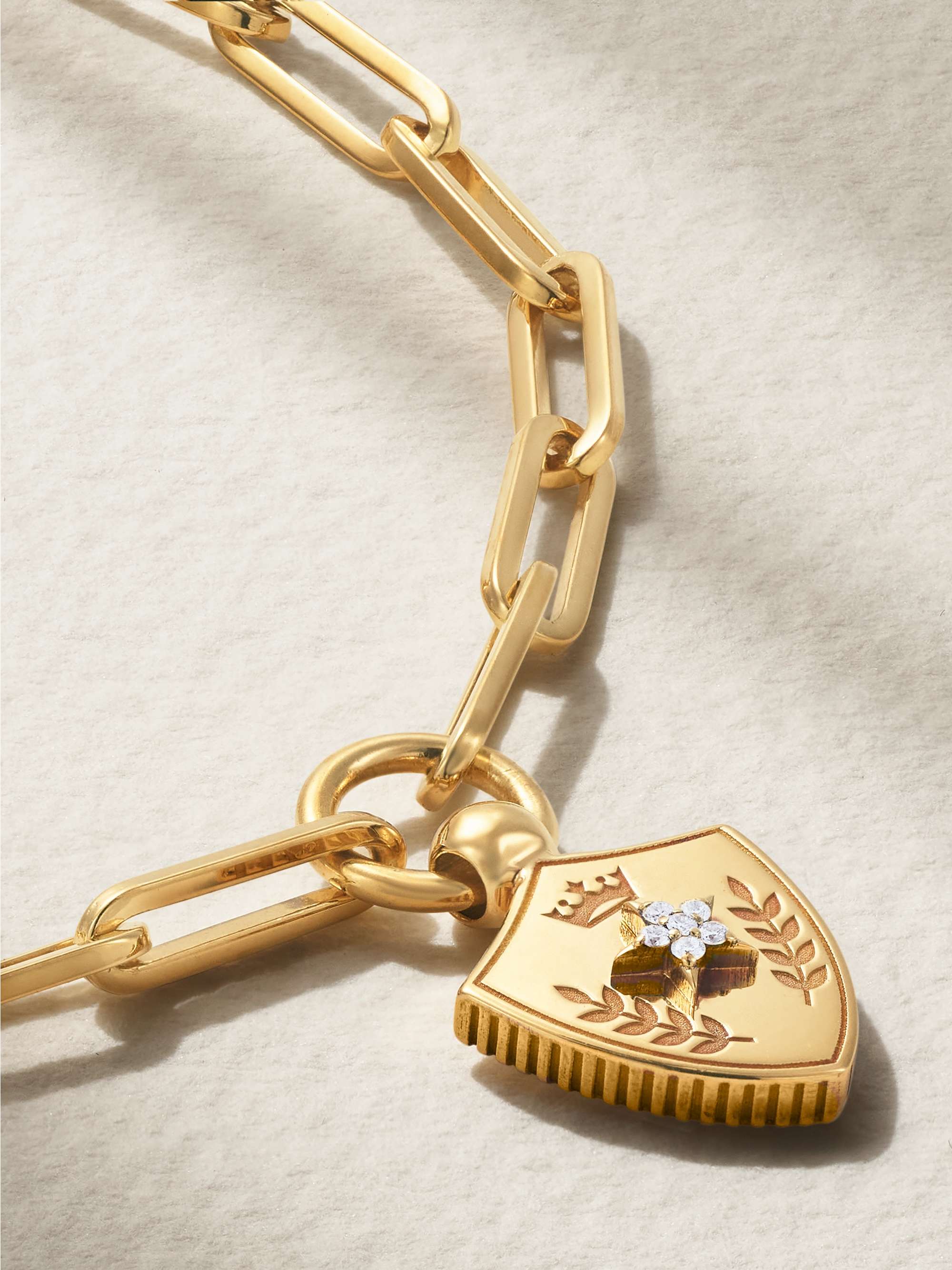 FOUNDRAE Per Aspera Ad Astra 18-karat gold diamond bracelet