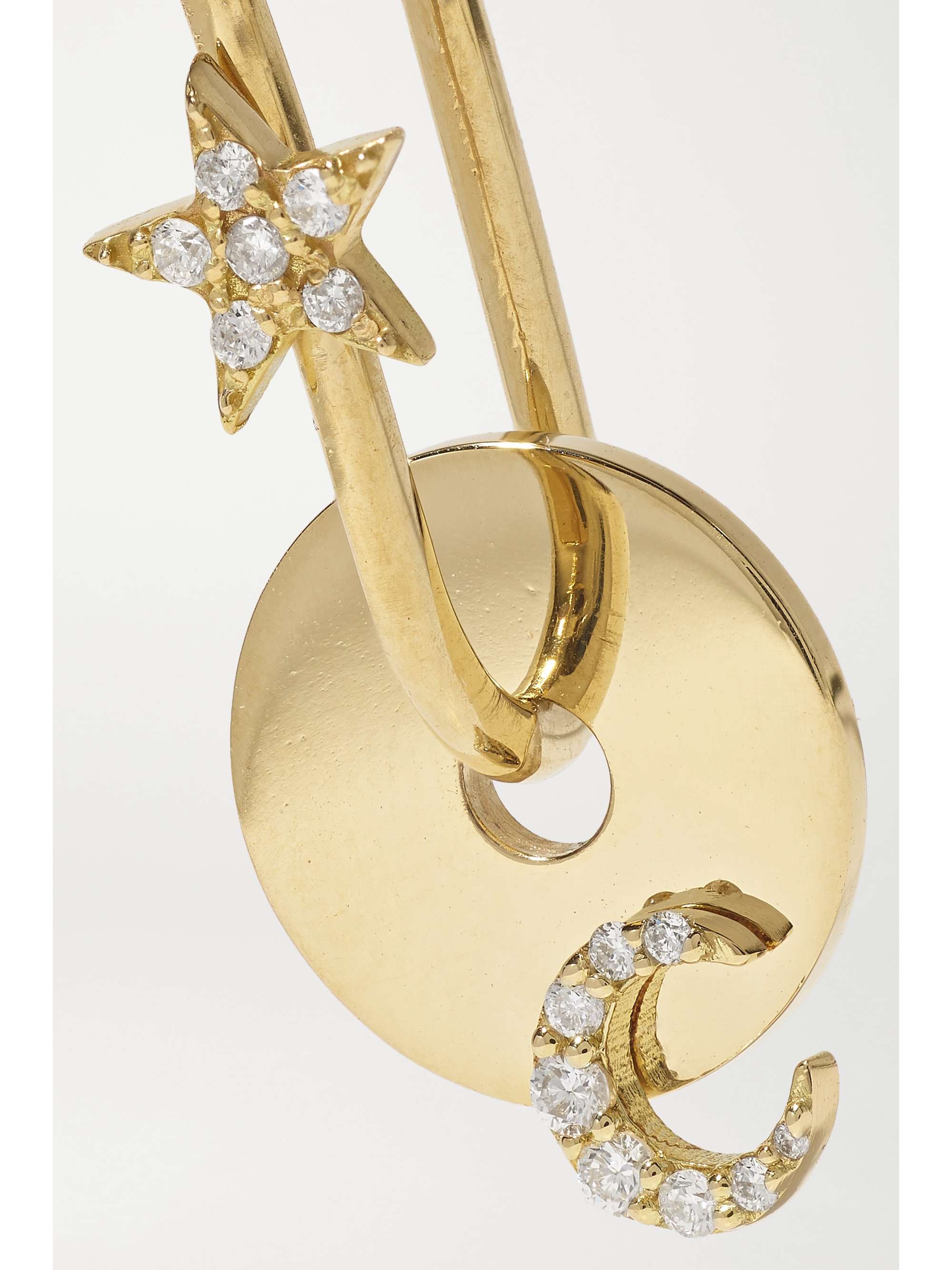 FOUNDRAE INVISIBLE PID 18-karat gold diamond earring