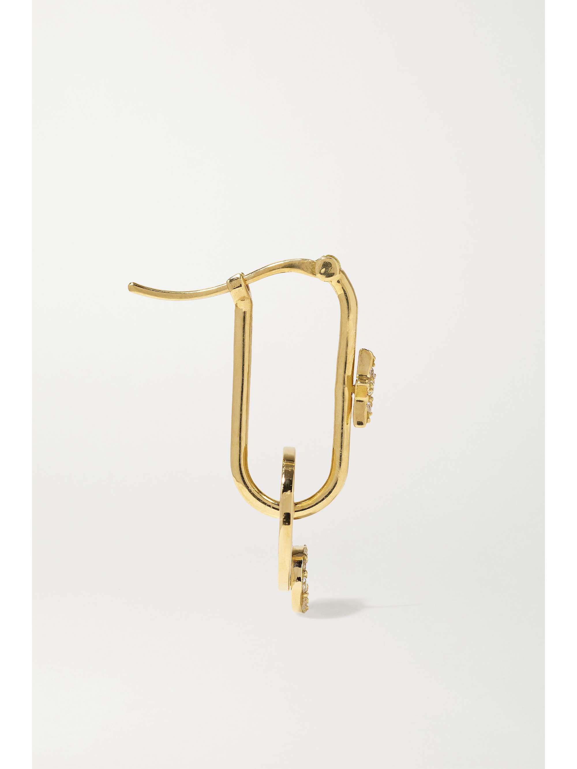 FOUNDRAE INVISIBLE PID 18-karat gold diamond earring