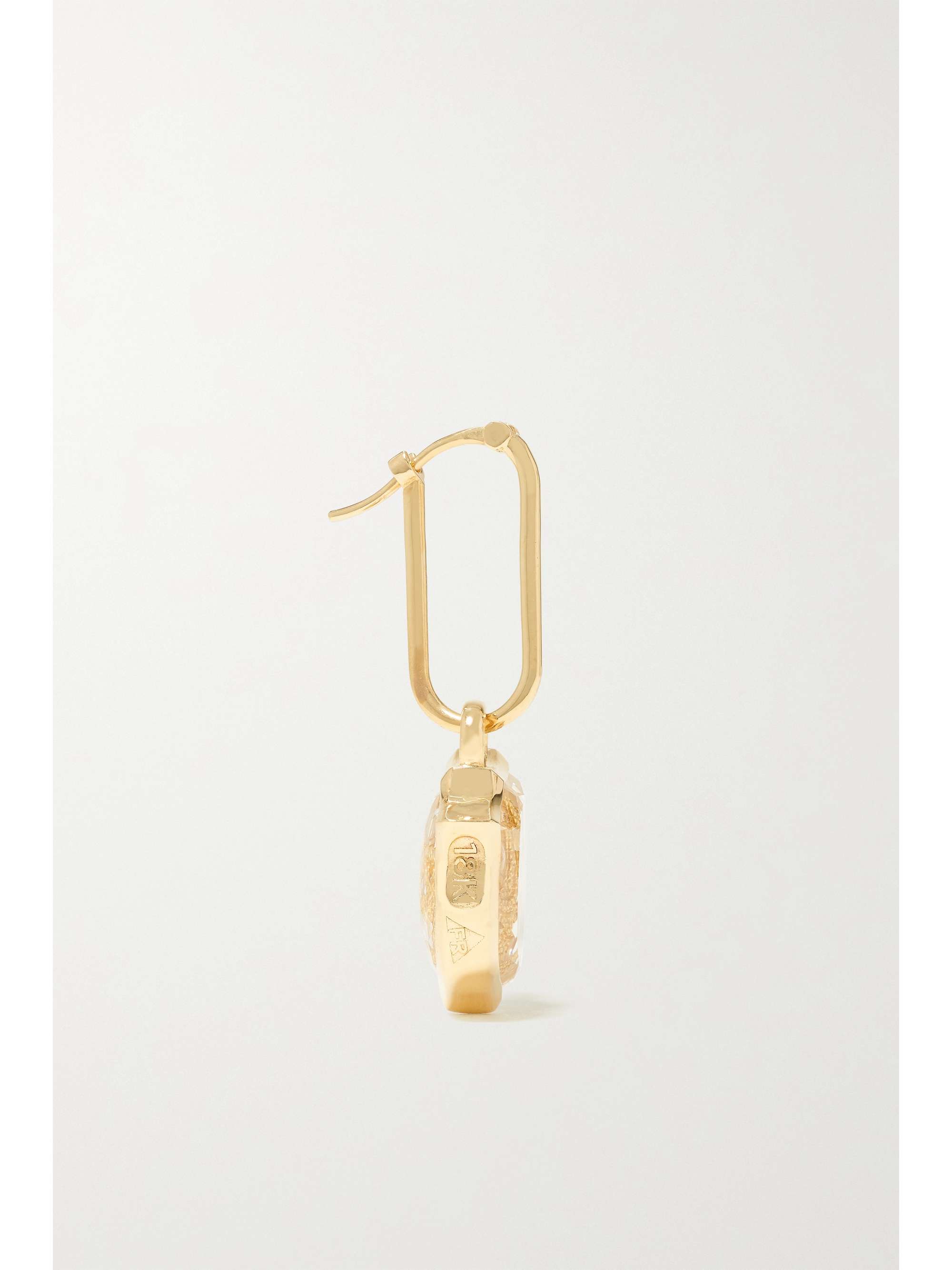 FOUNDRAE Wholeness 18-karat gold quartz earring