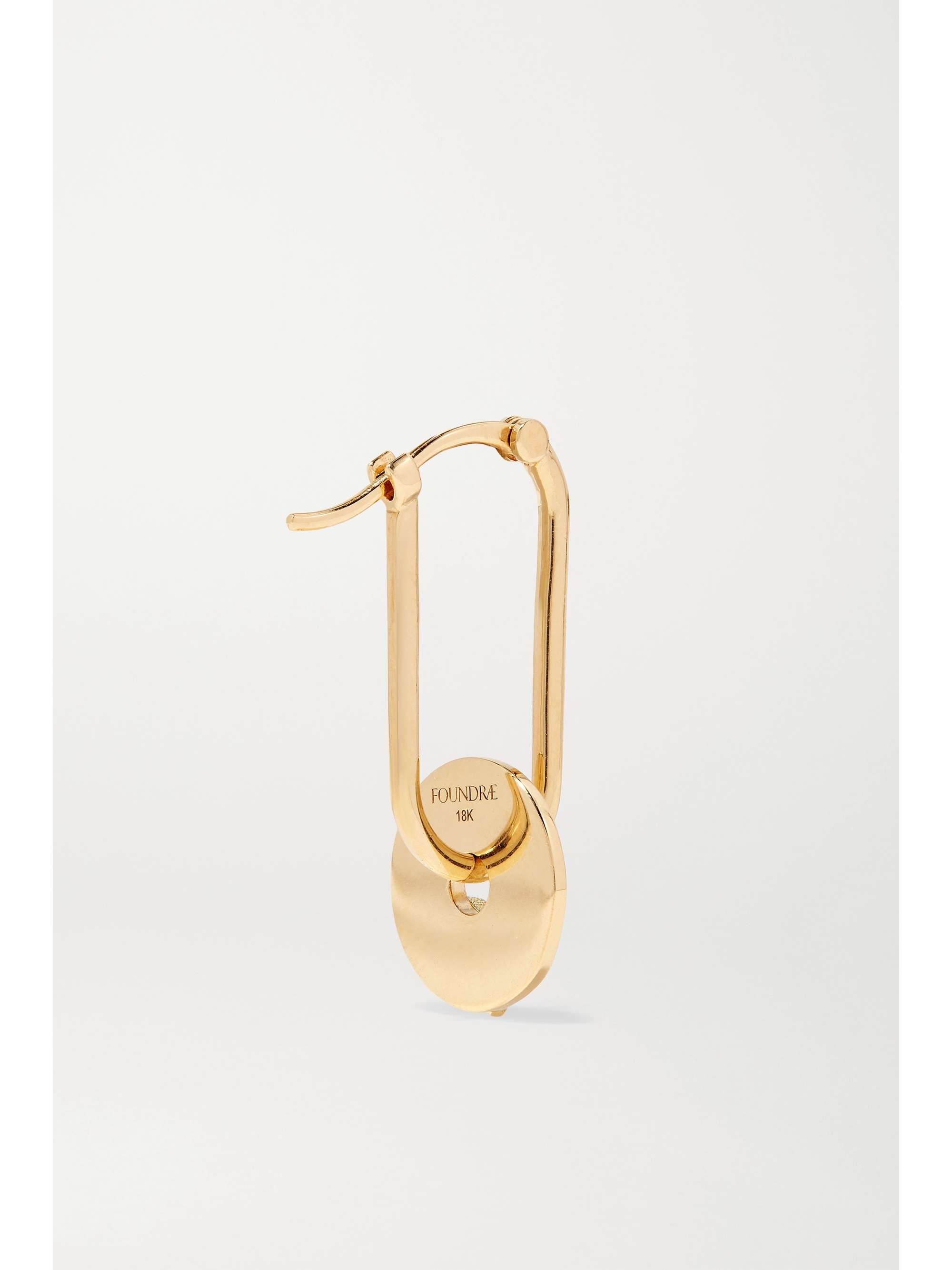 FOUNDRAE 18-karat gold diamond earring