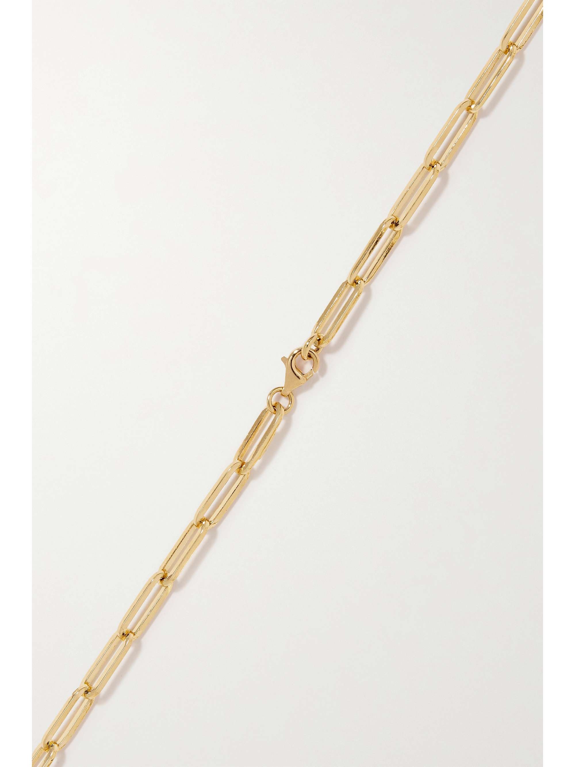 FOUNDRAE Wholeness 18-karat gold quartz necklace