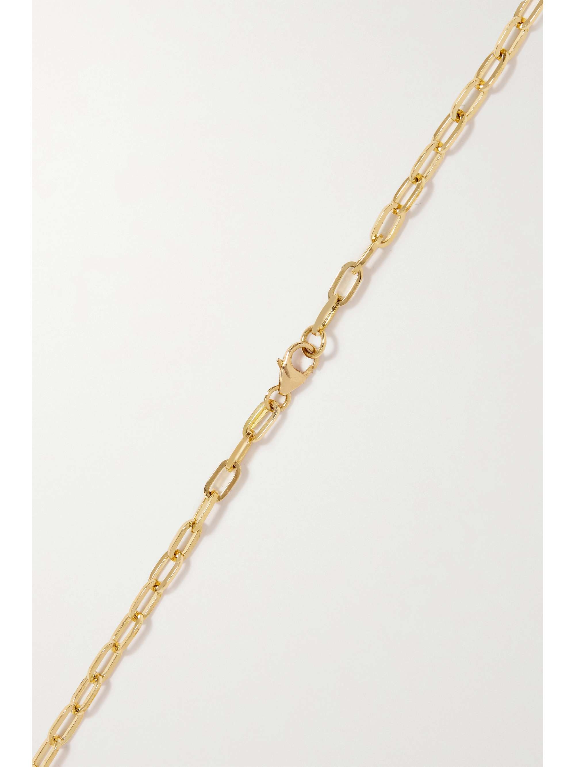 FOUNDRAE Per Aspera Ad Astra 18-karat gold quartz necklace