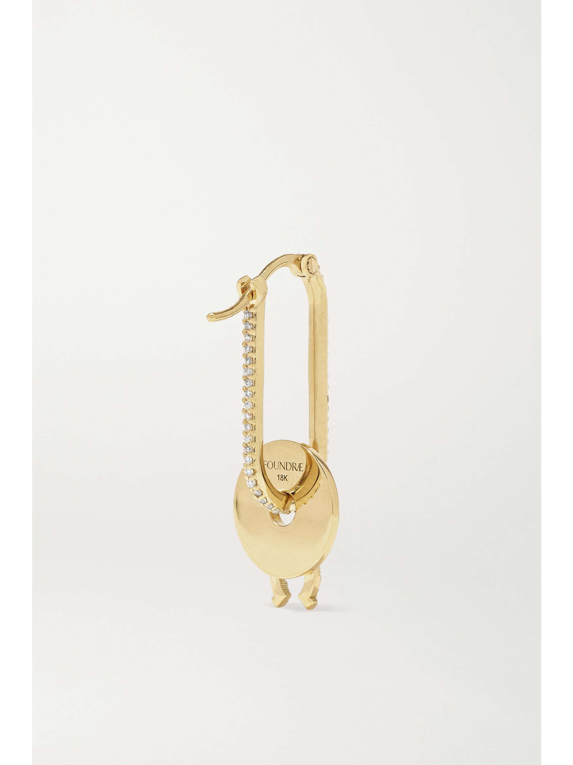 FOUNDRAE 18-karat gold diamond earring