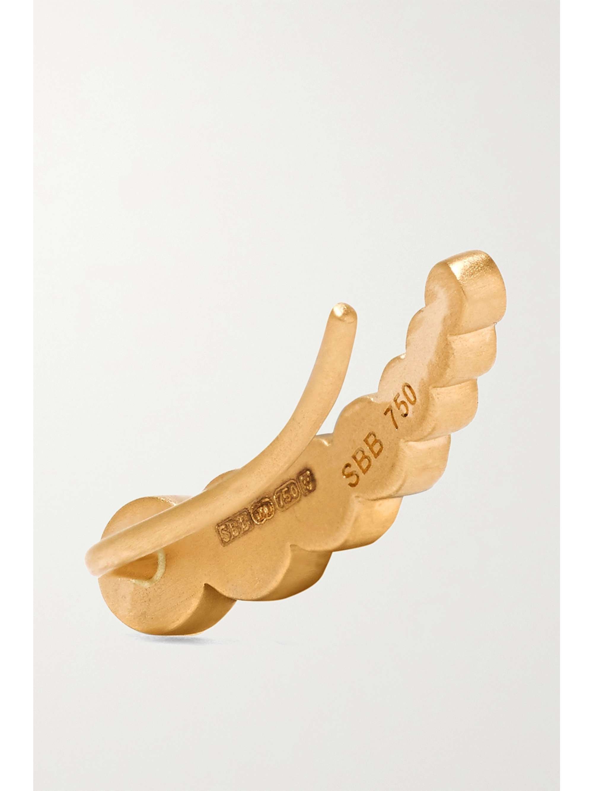 SOPHIE BILLE BRAHE Petite Croissant de Lune 18K 白金钻石单只耳钉