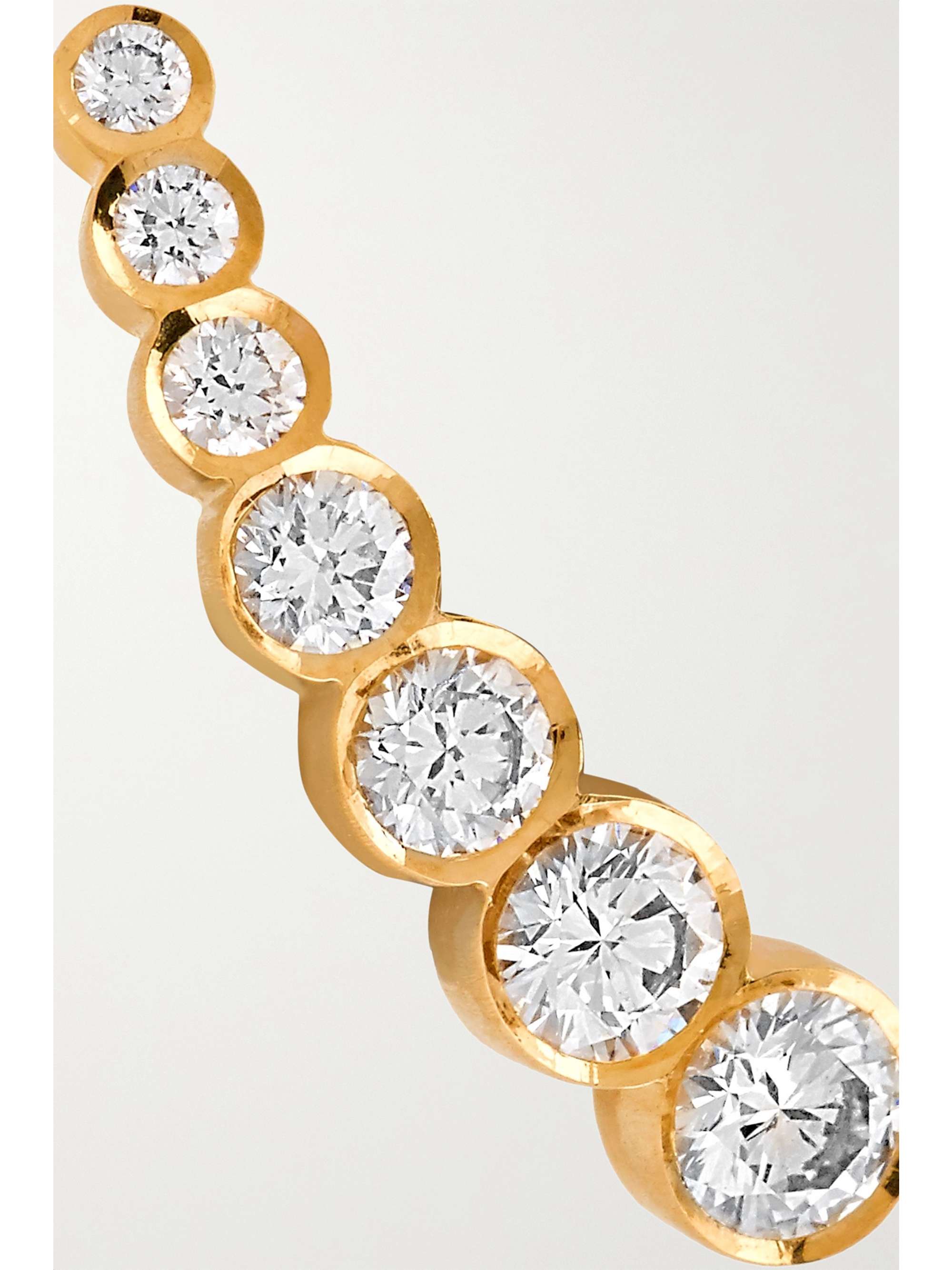 SOPHIE BILLE BRAHE Petite Croissant de Lune 18K 白金钻石单只耳钉