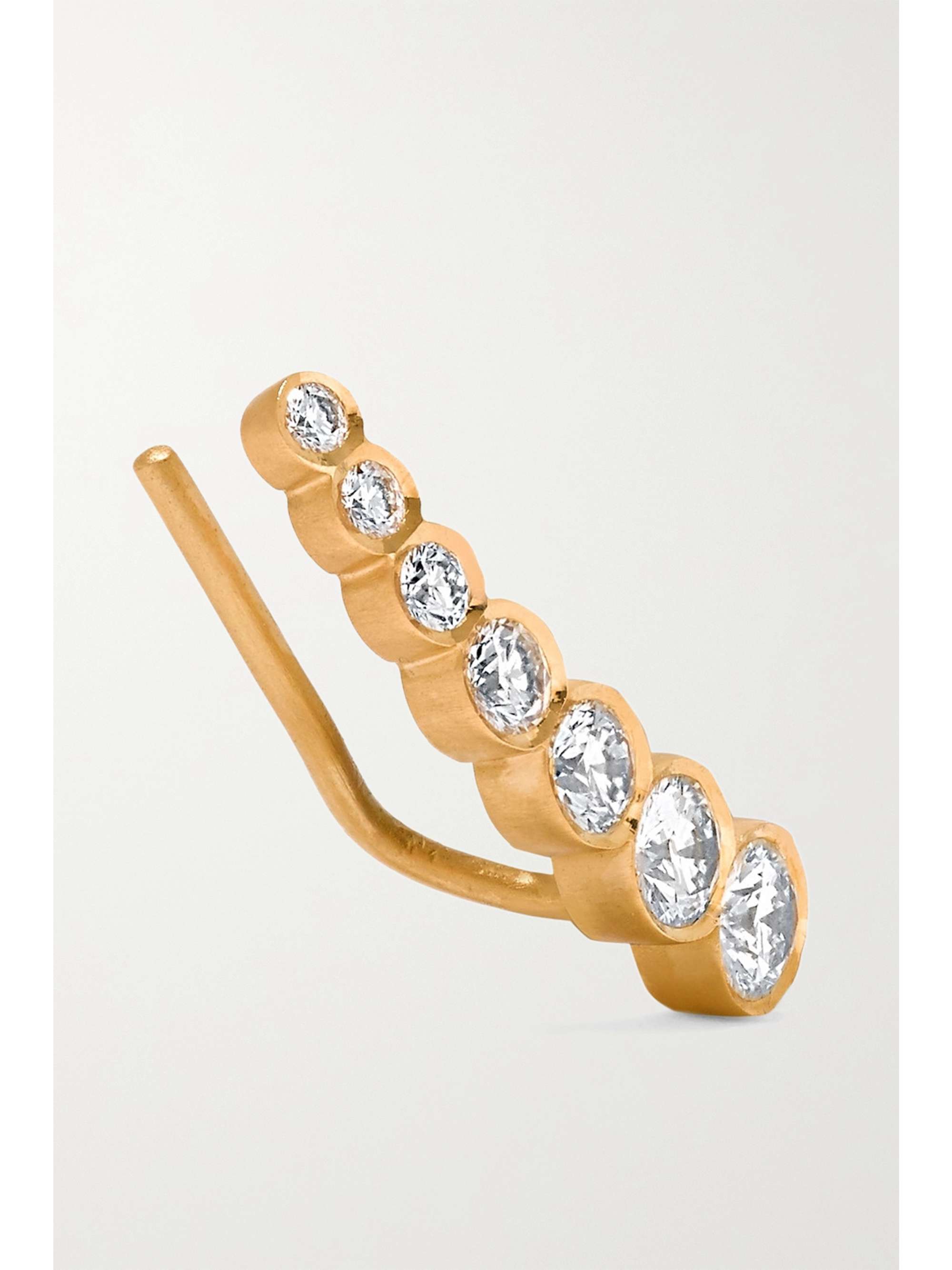SOPHIE BILLE BRAHE Petite Croissant de Lune 18K 白金钻石单只耳钉