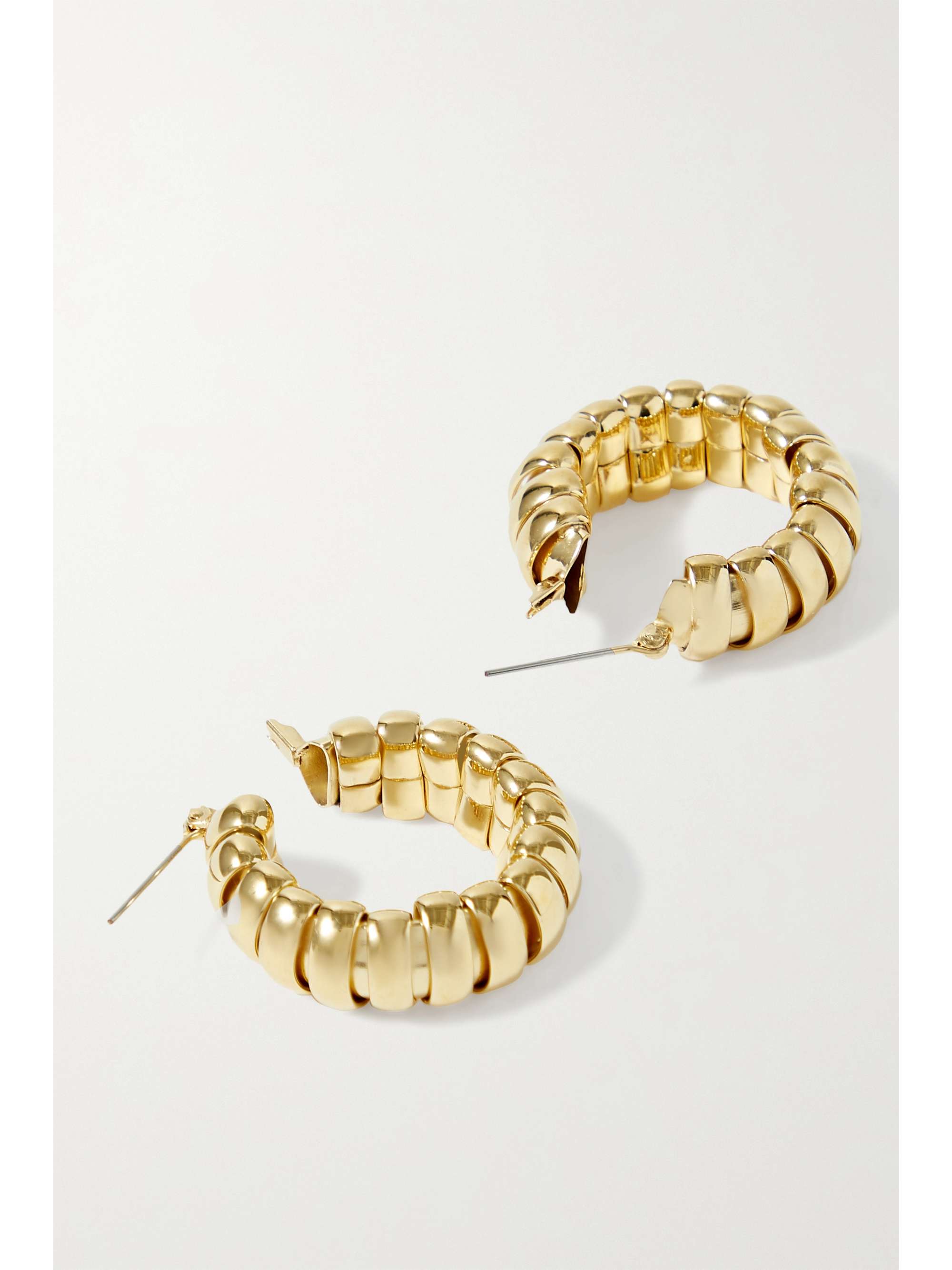 LAURA LOMBARDI Camilla gold-plated hoop earrings